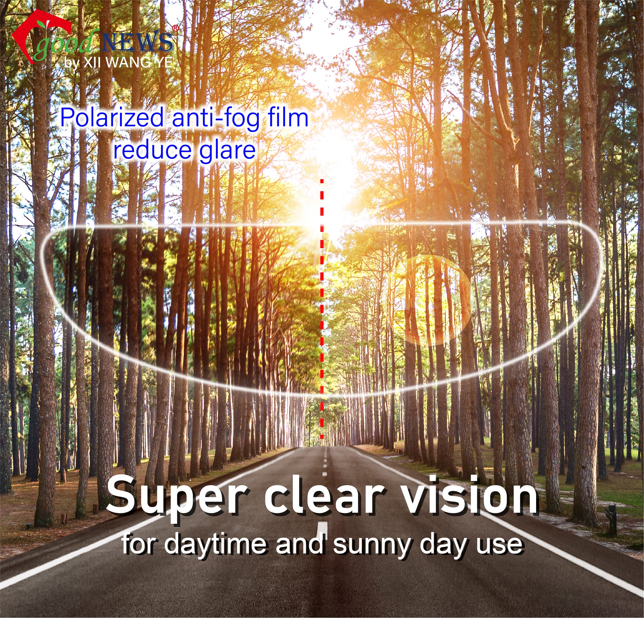 Xii Wy Universal Motorcycle Full Face Helmet Shield Anti Fog Film Polarized Grey Visor Lens Insert Fog Resistant Waterproof Sticker