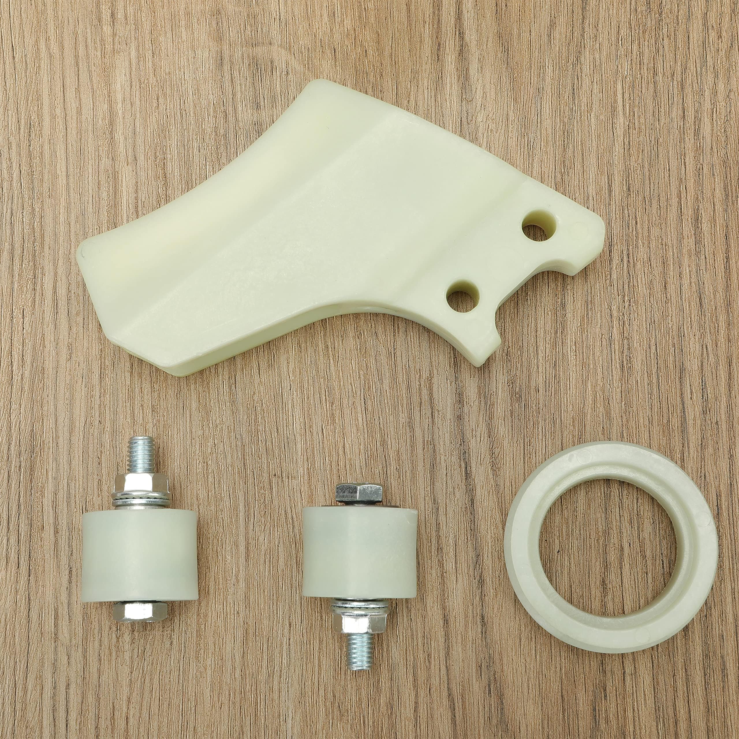 HECASA Chain Roller Guide Kit Compatible with 1987-2006 Yamaha Banshee YFZ350 Replacement for 5X4-22199-00-00 White Chain Suppor