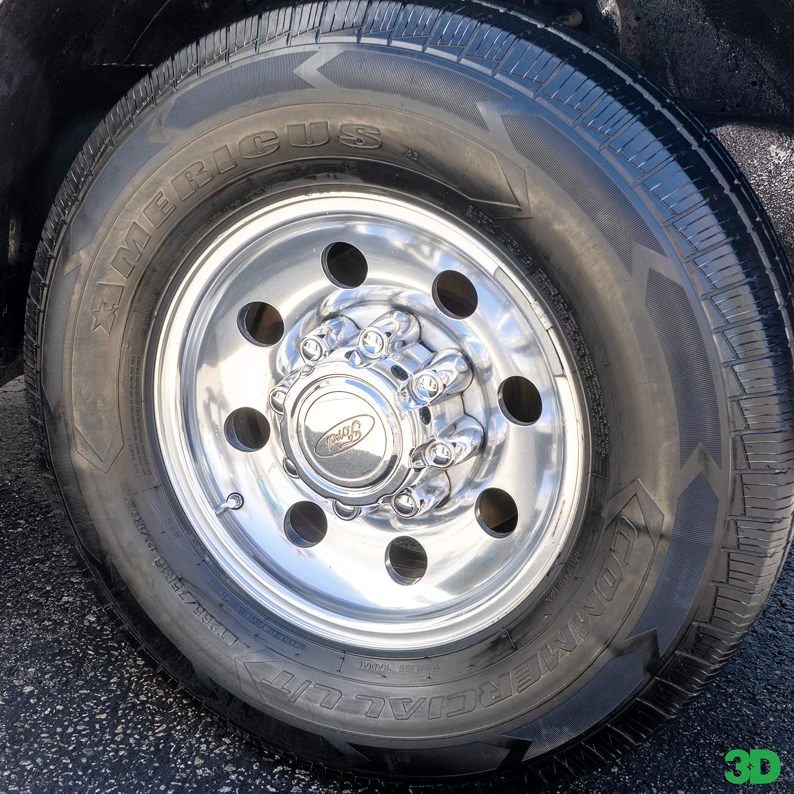 3D Ultra Protectant Tire Shine Spray - Water-Based High Gloss Tire Dressing | Long Lasting Uv Protection For Rubber & Vinyl | No