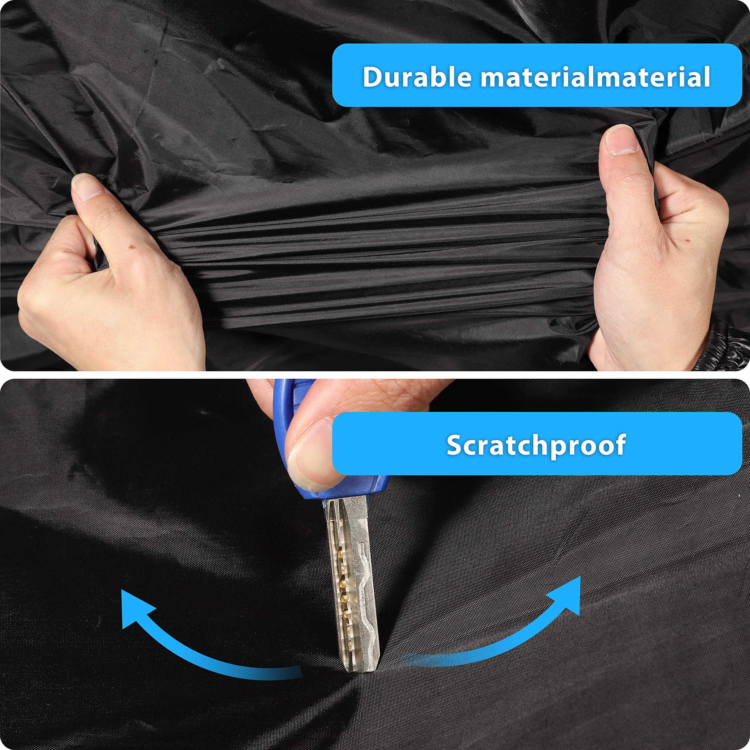 Color Rain Time Uv Protection Car Cover Windproof Dustproof Scratch Resistant Outdoor Universal Full Car Covers For Sedan M
