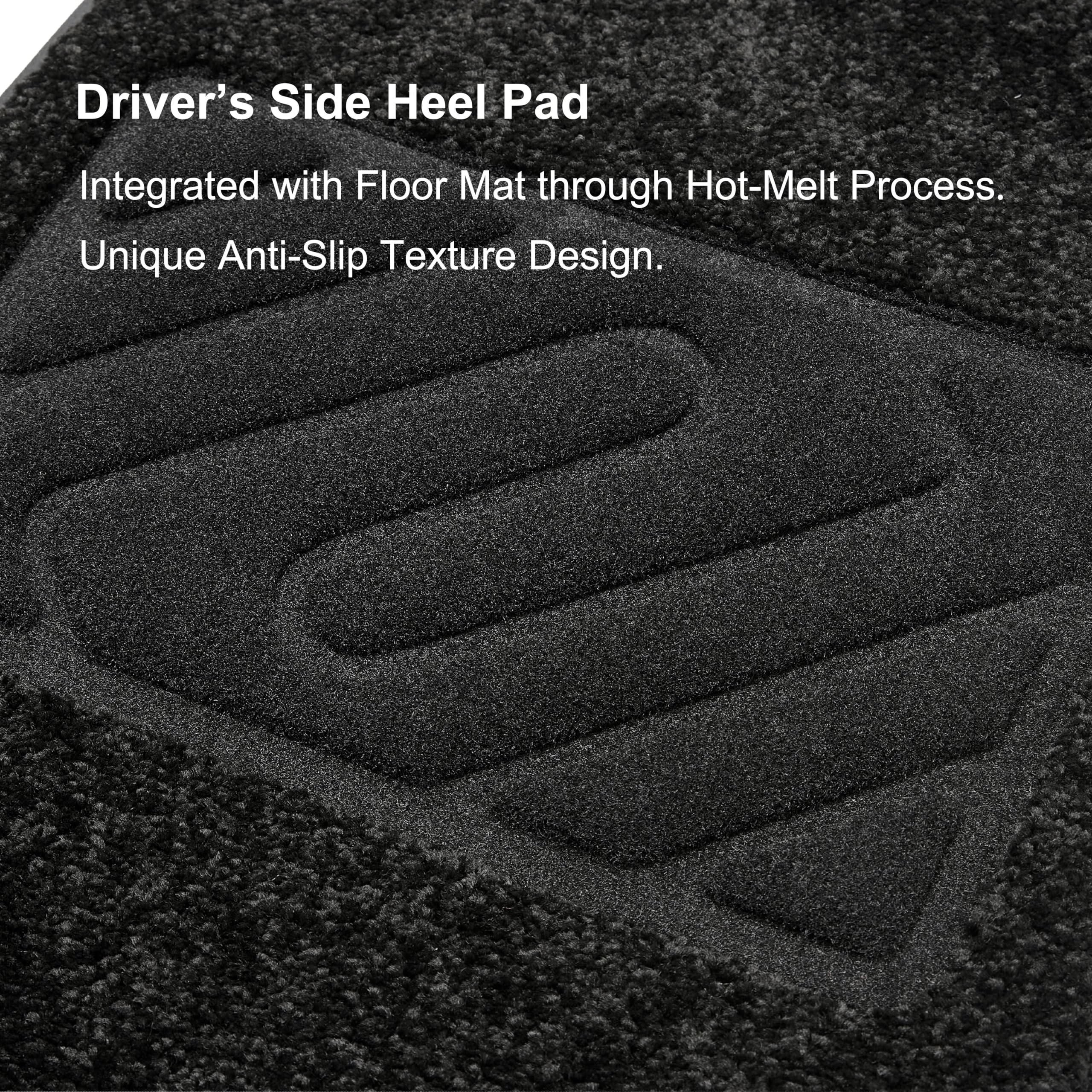 Wennebird Superior Carpet Front Row Floor Mats For 2024-2025 Tesla Model 3 (Highland), 0.6 Inch Thickness Rugs, Premium All Weat