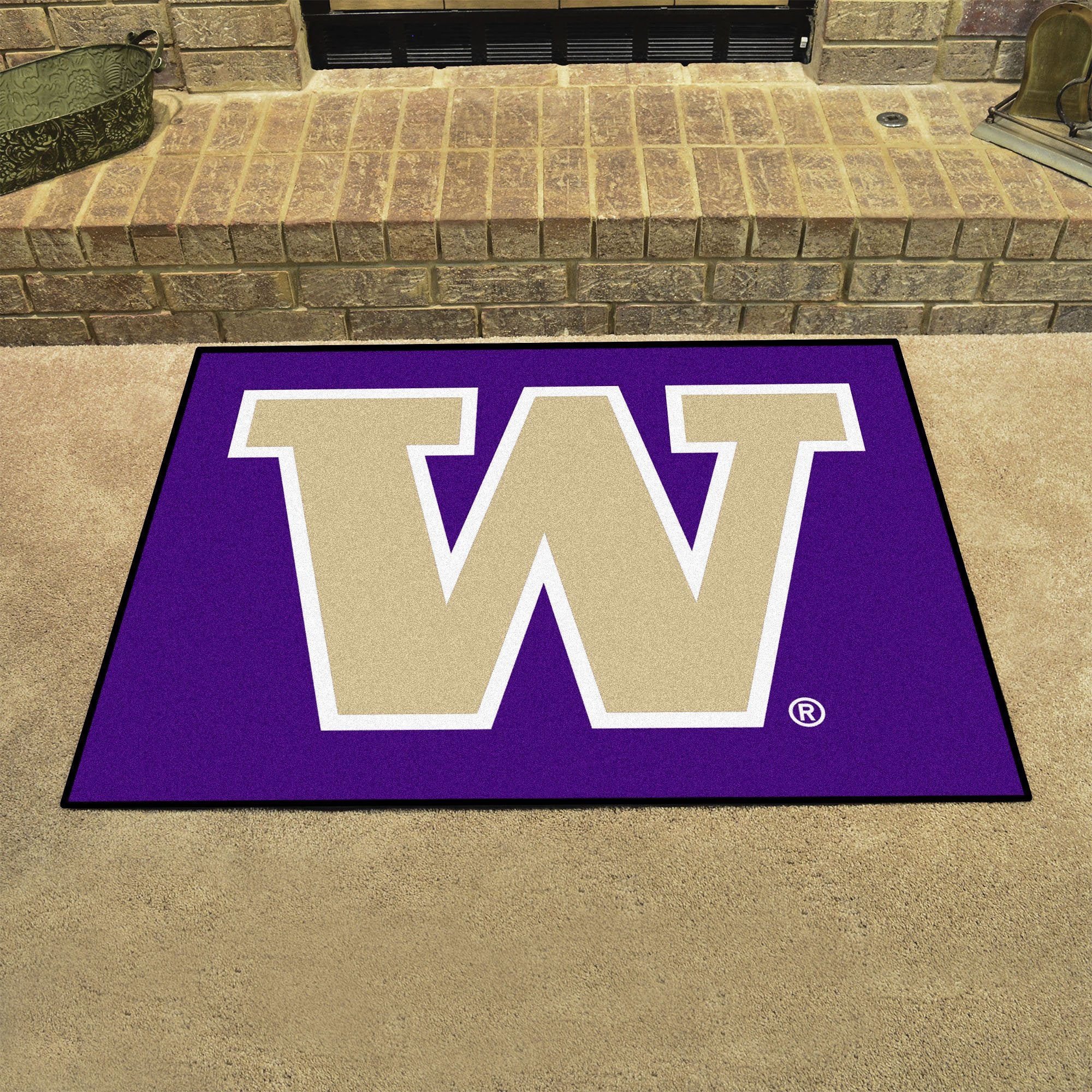 Washington Huskies 34X44.5 All-Star Floor Mat (Rug)