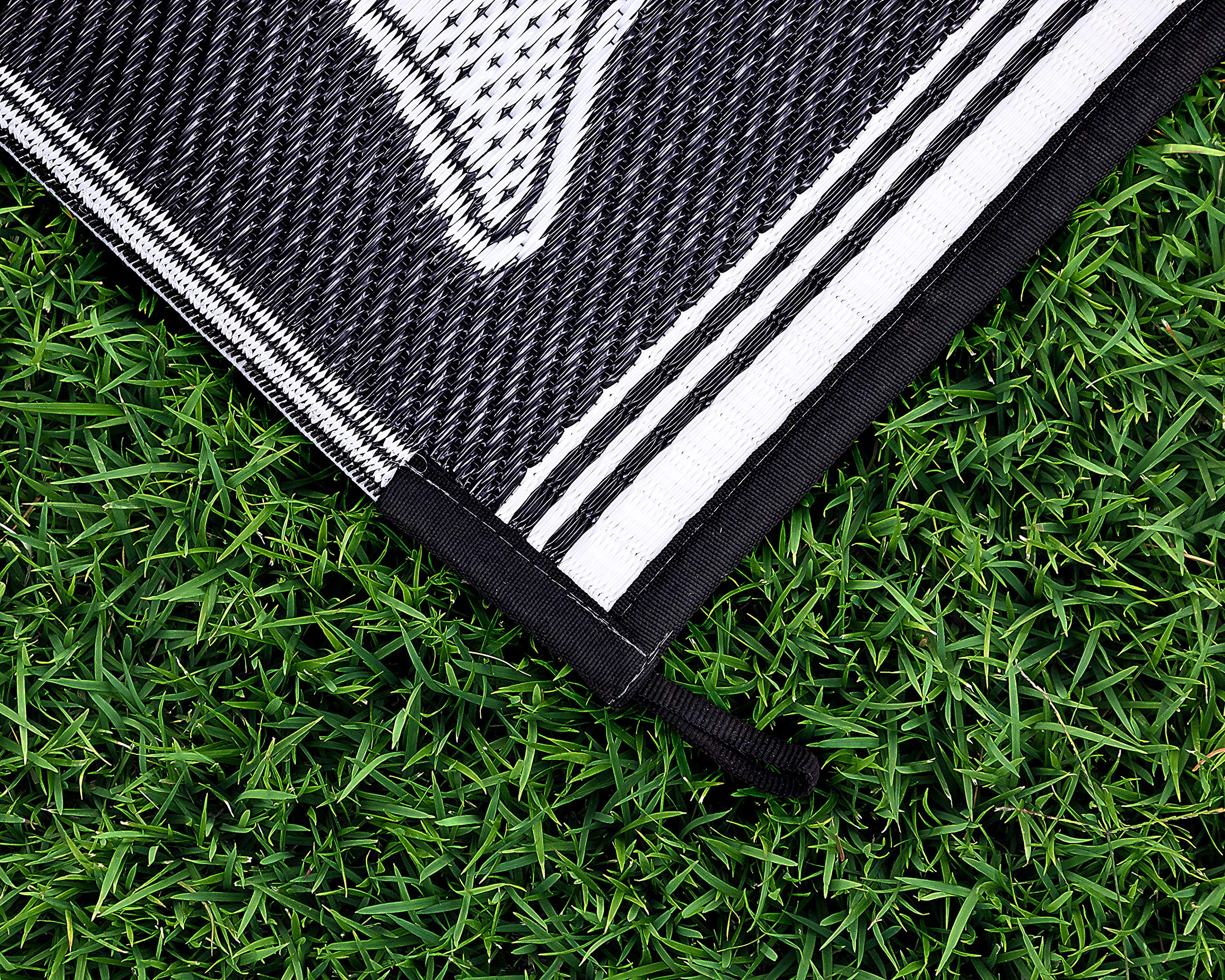 Camco 42853 Oriental Awning Leisure Mat-Charcoal 9' X 12'