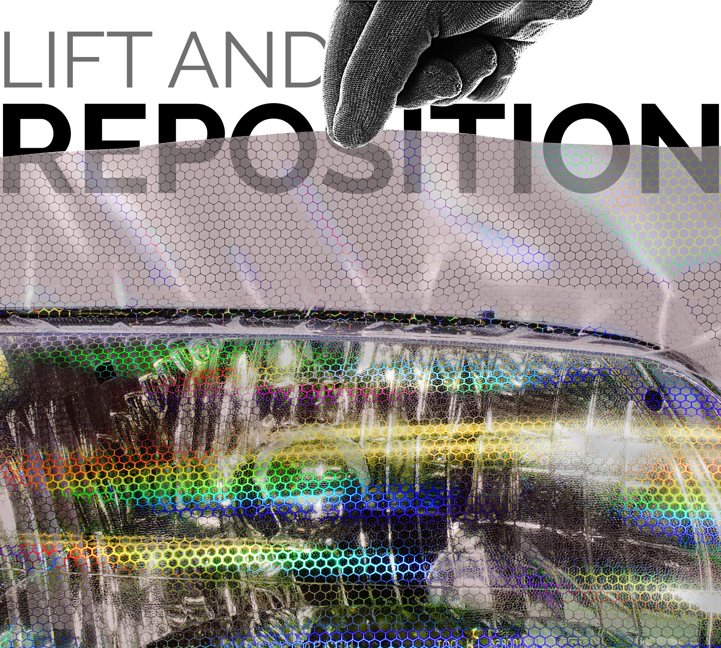 Vvivid Micro Bio Hex+ Air-Tint Headlight Taillight Tint Vinyl Roll (12'' X 60'', Smoke)