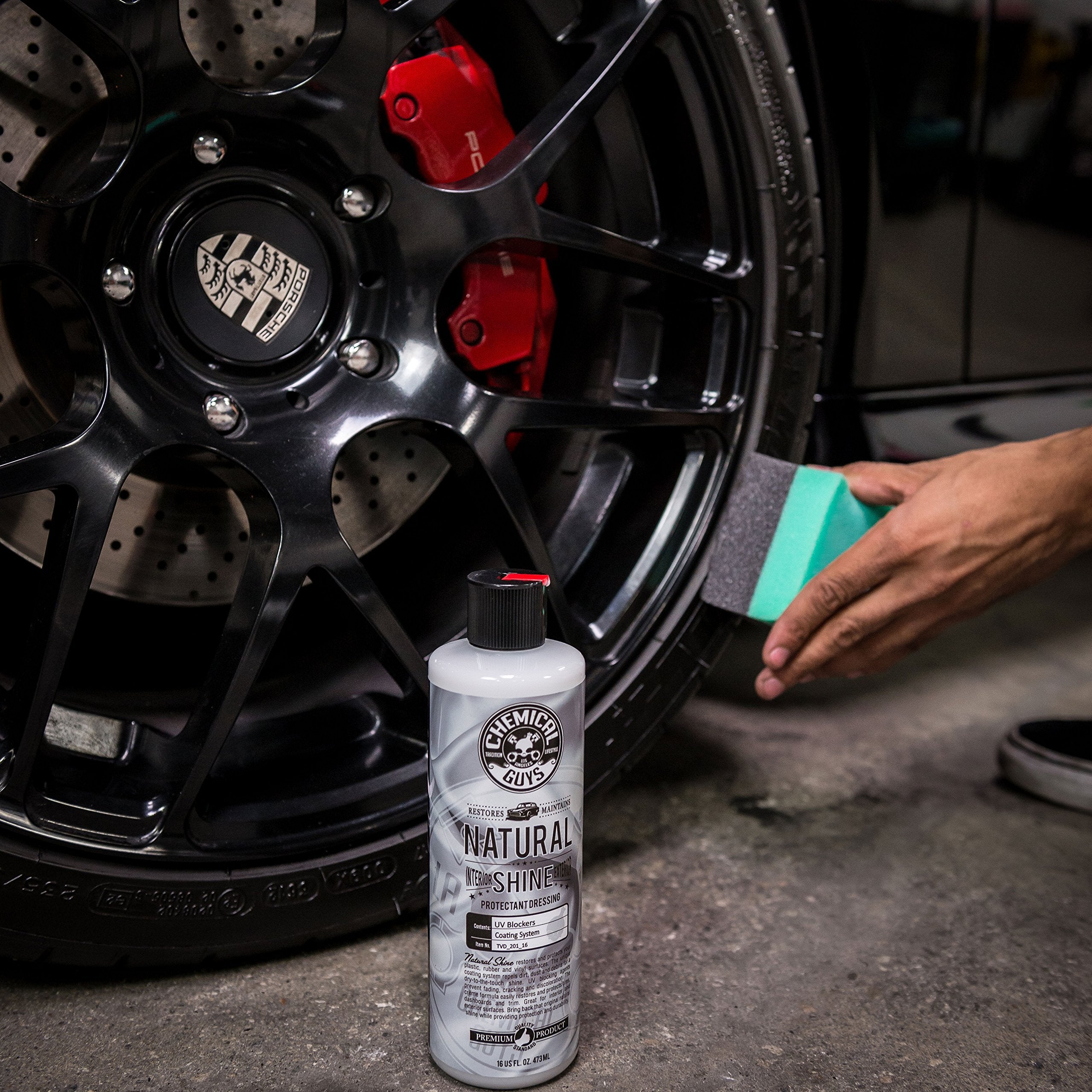 Chemical Guys Tvd_201_16, Natural Shine, Satin Shine Dressing For Plastic, Rubber And Vinyl, 16 Oz