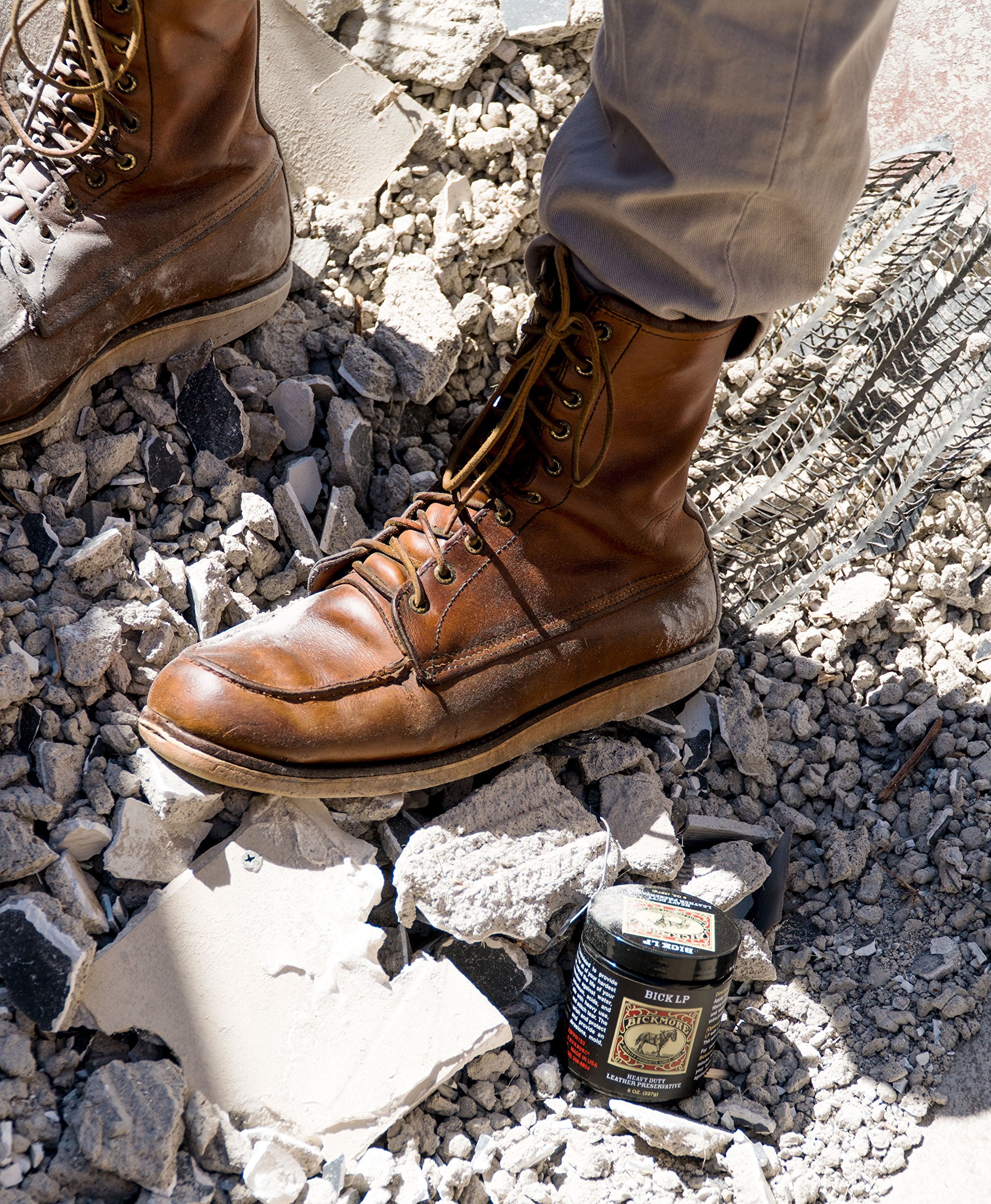 Bickmore Leather Conditioner, Scratch Repair Bick LP 8oz - Heavy Duty LP Leather Preservative | Leather Protector, Softener and Restorer Balm for Dry, Cracked, and Scratched Leather | Made in USA