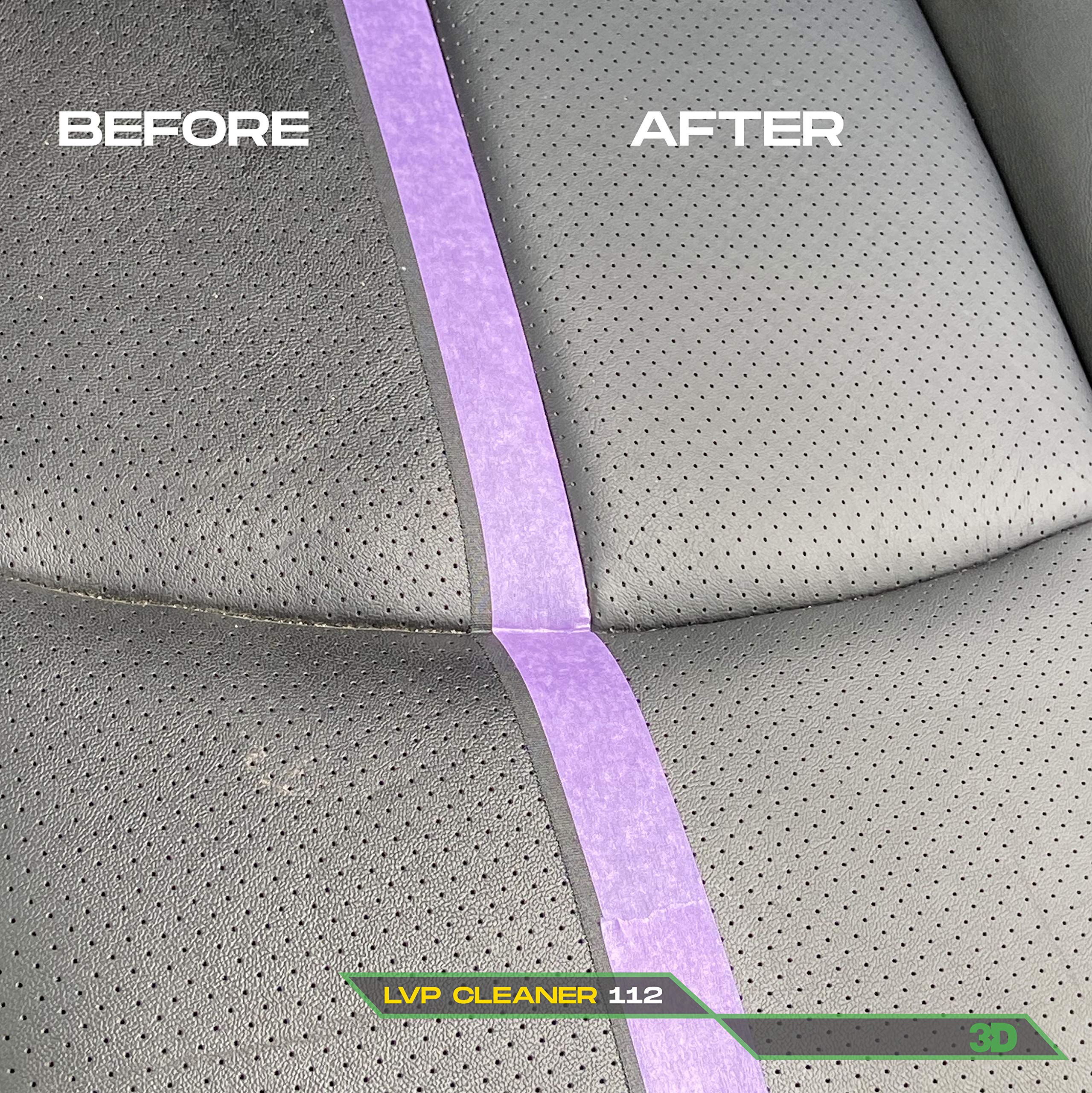 3D Lvp Interior Cleaner - Removes Dirt, Grime, Grease, Oil & Stains From Leather, Vinyl & Plastic - Great For Seats, Steering Wheels, Door Panels, Dashboards - Car, Office, Home Use - 1 Gallon