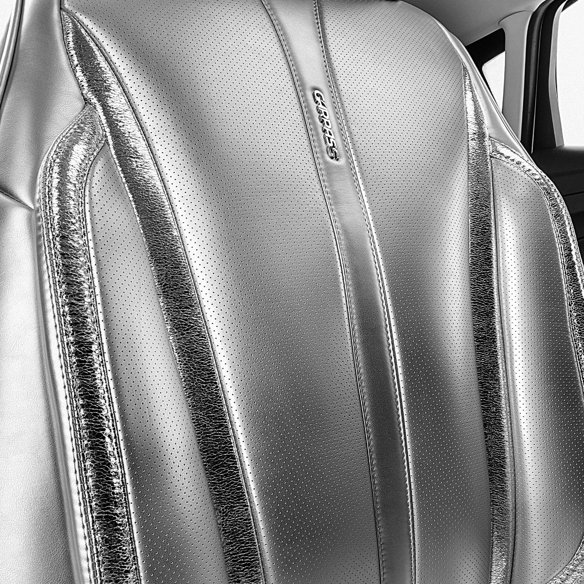 CAR PASS Ultra+ Nappa Leather Car Seat Covers Full Set Universal Cushioned, Soft Breathable Waterproof Anti-Slip Driver Seats an