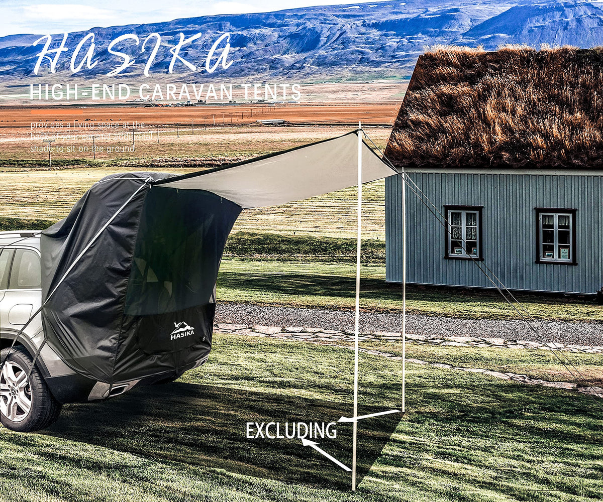 hasika car tent Hasika Suv Camping Tent Car Tailgate Shade Awning With Screen Net Wate – Carkart