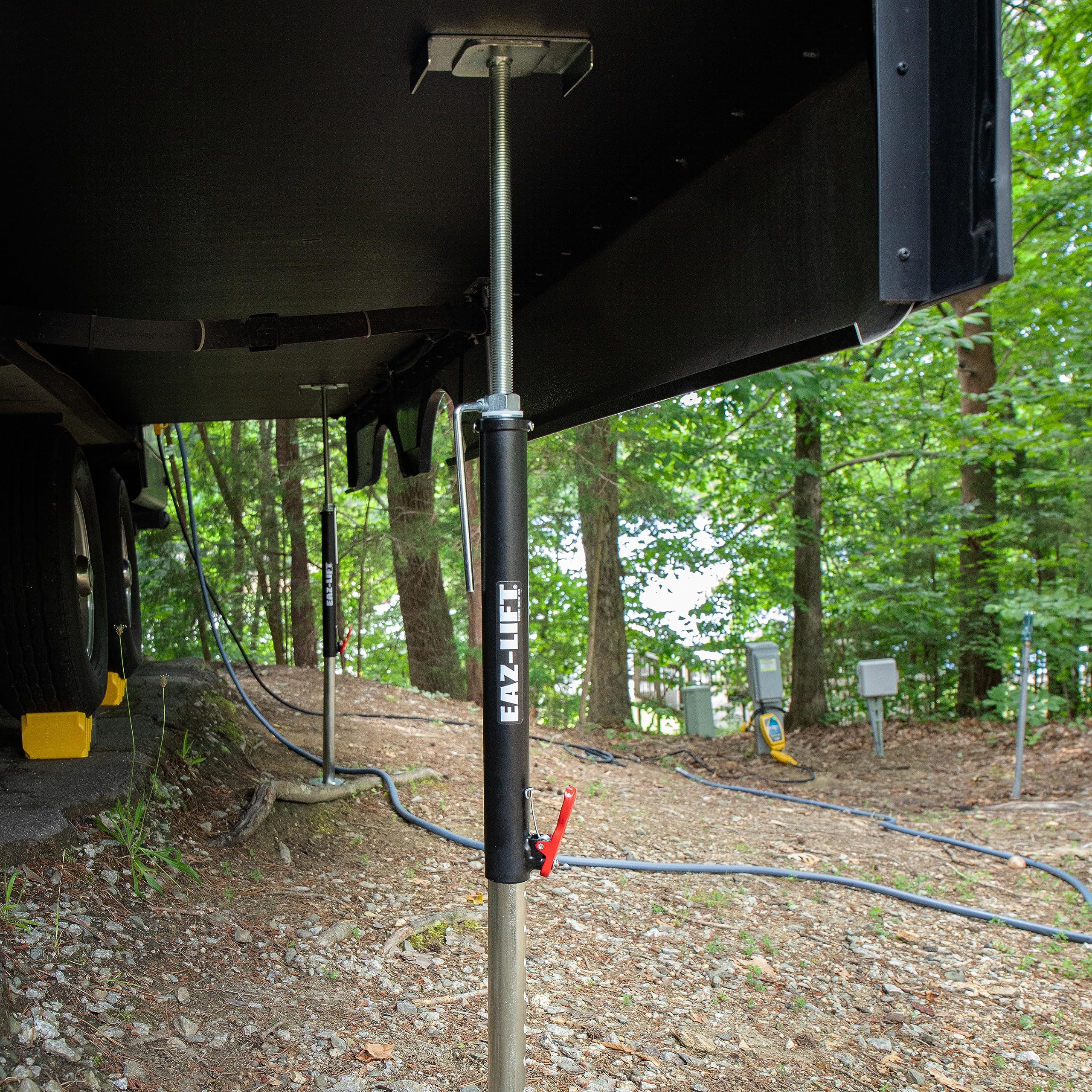 Camco Eaz-Lift Adjustable Camper/Rv Slide-Out Supports - Features A 5,000Lb Weight Capacity Per Support, A Quick Release Pin, An