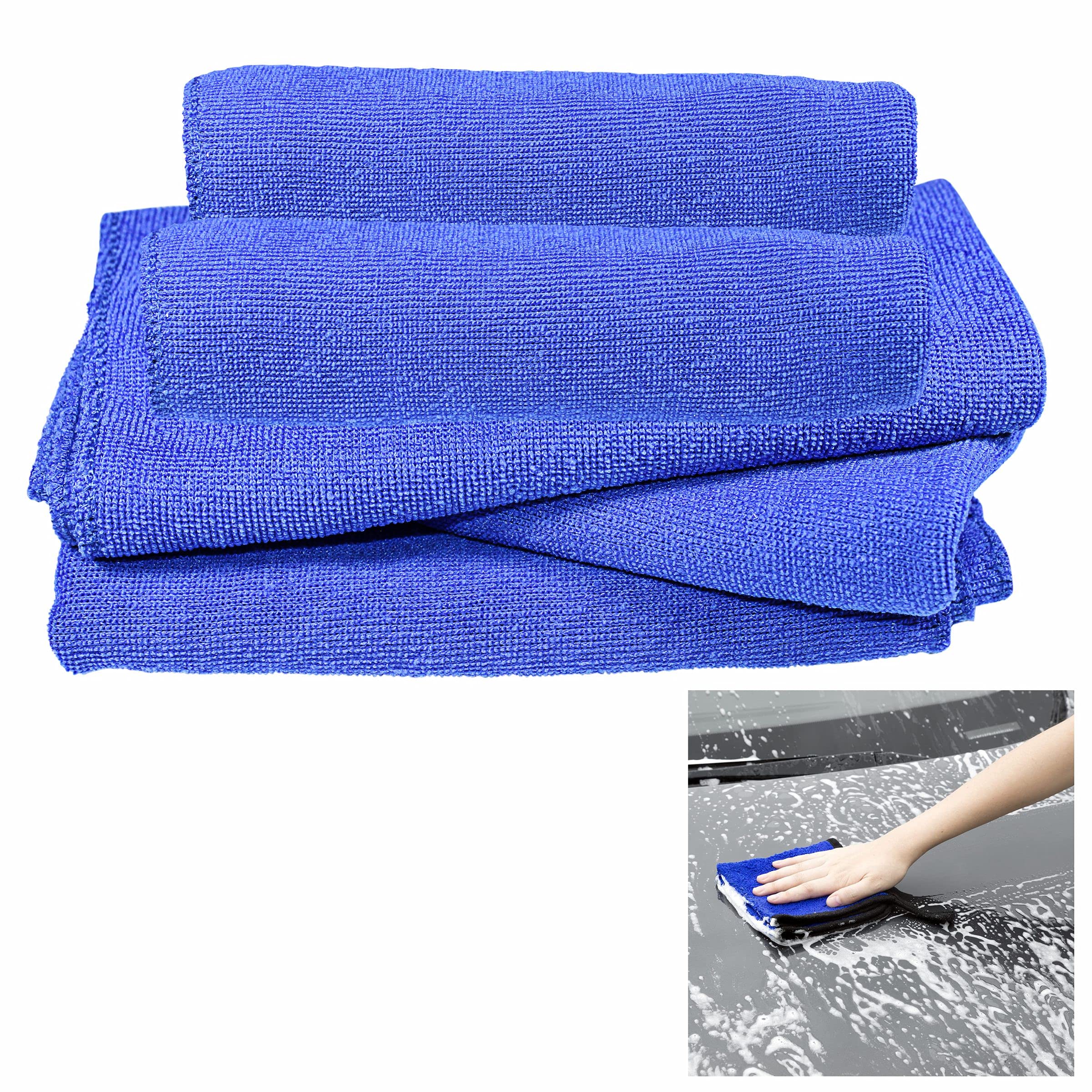 Miwings Wash Microfiber Towels Car/Bike/Home/Office Cleaning Towel Soft Drying Cloth Hemming Wash Towel Water Suction Duster Car
