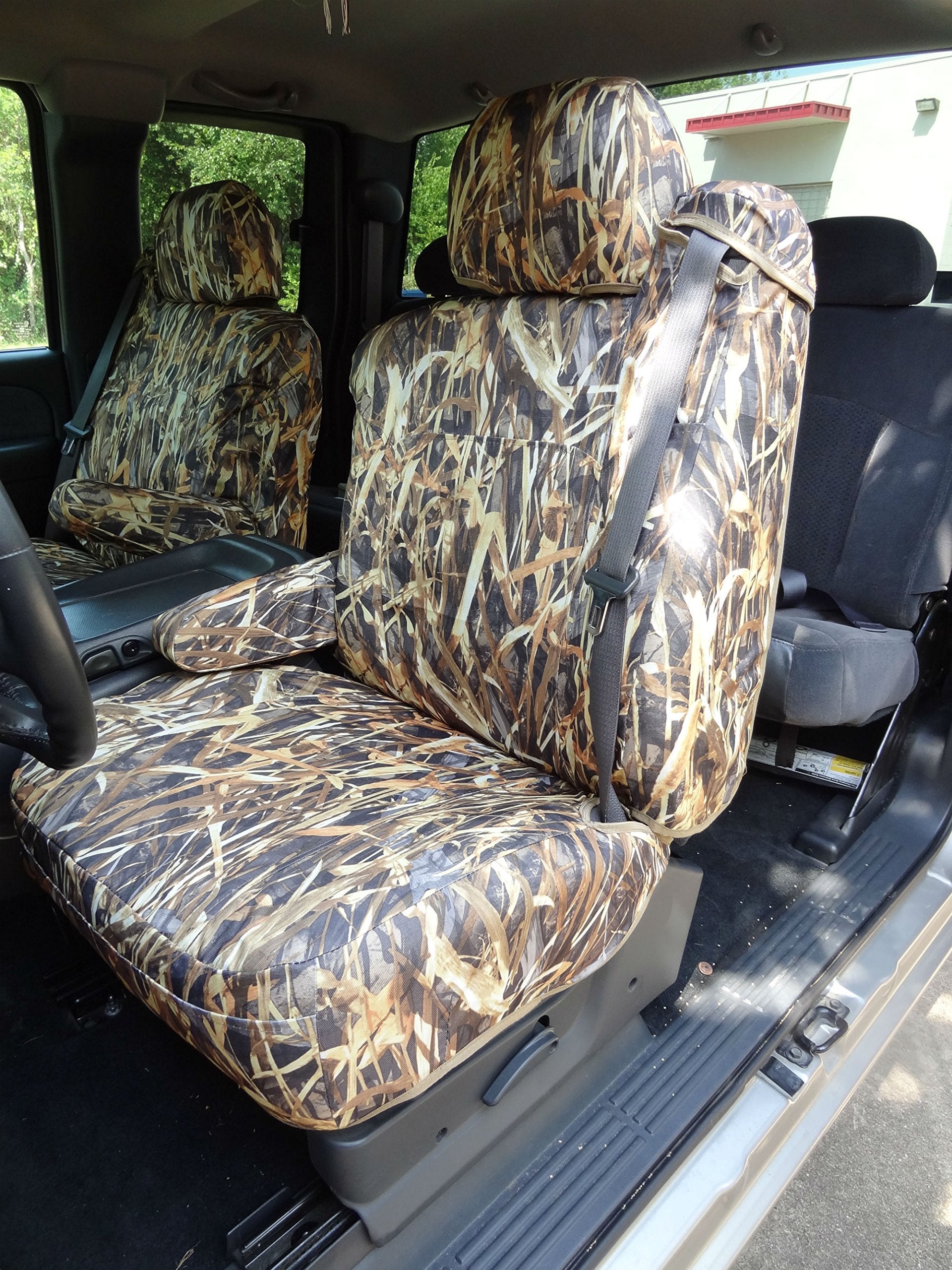 Durafit Seat Covers C991.Savanna Camo Seat Covers for Chevy Silverado, Suburban, Tahoe, GMC Sierra,Yukon Front Captain Chairs wi