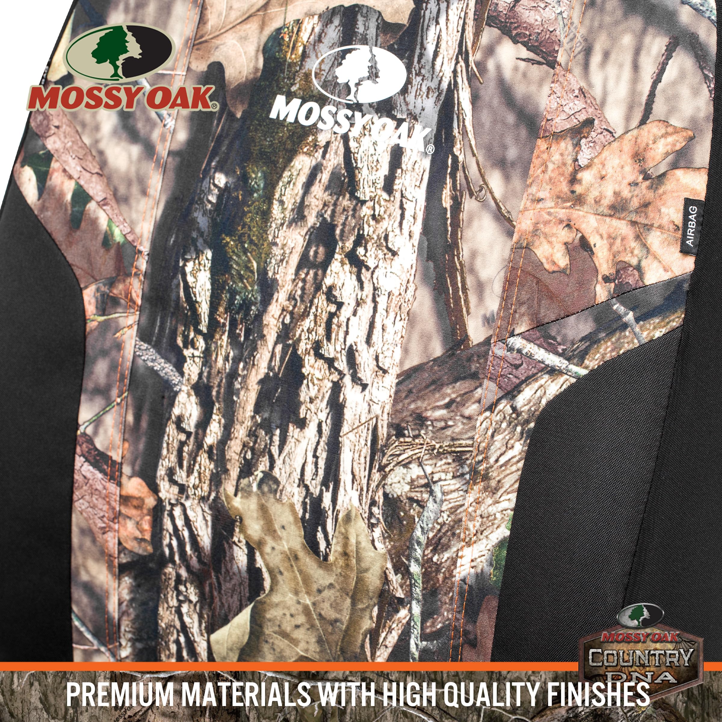 Mossy Oak Low Back Camo Seat Covers, Airbag Compatible, Universial Fit, Fit Most Bucket Seats - Made With Premium Rip-Stop Oxfor