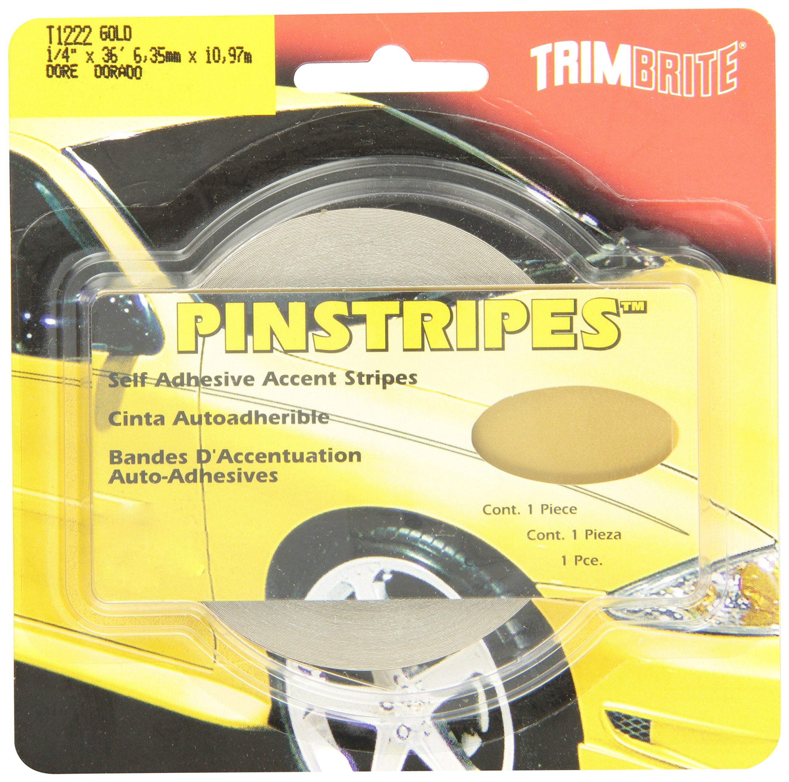 Trimbrite T1222 Trim Stripe Gold 1/4 Tape