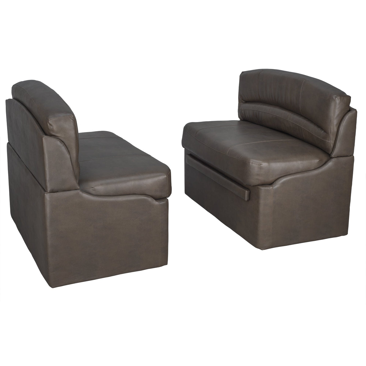 Recpro Charles 38 Rv Dinette Booth With Storage | Converts To Bed | Rv Dining Room (Chestnut, 2)