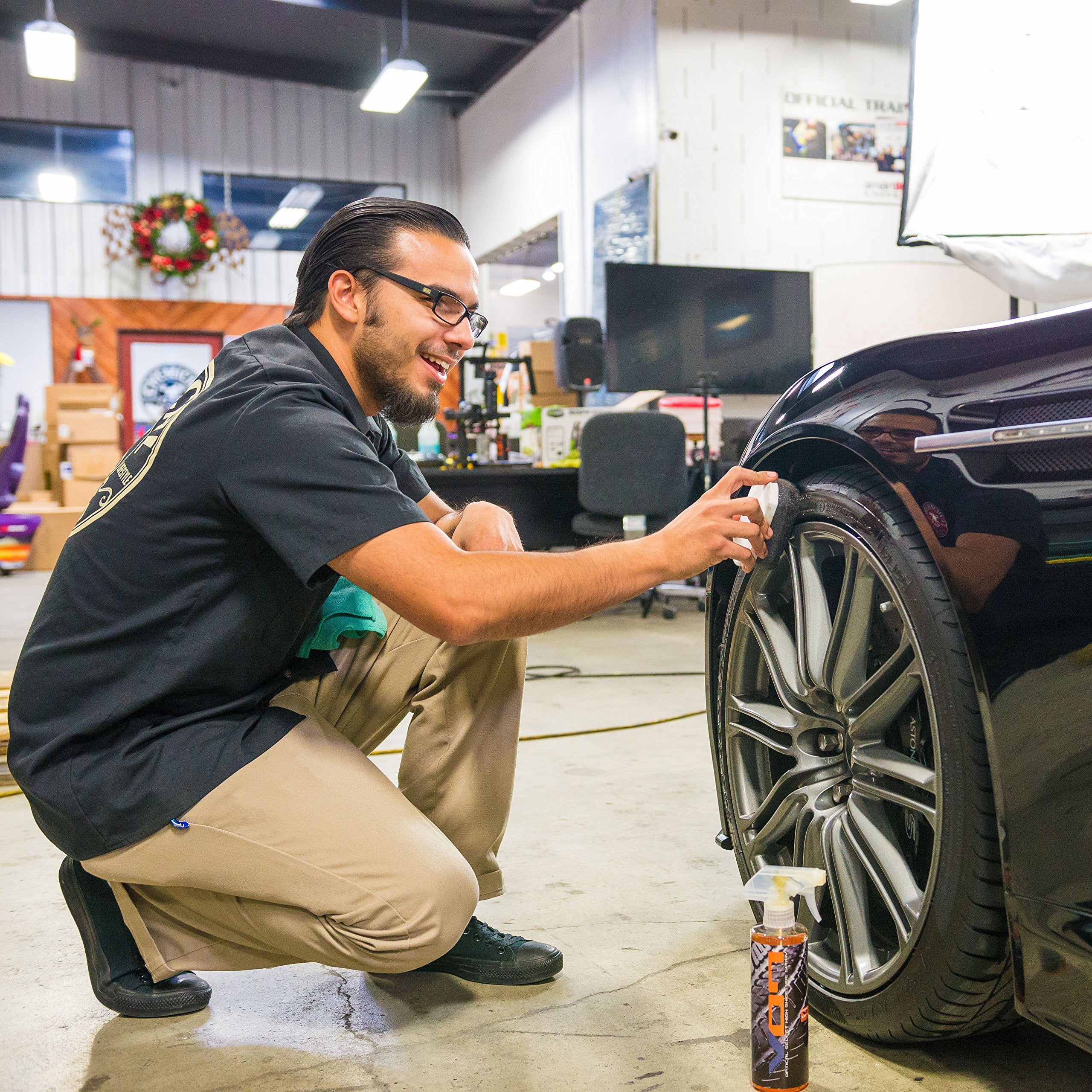 Chemical Guys Tvd80816 Hybrid V07 Optical Select Wet Tire Shine And Trim Dressing (Works On Trim, Tires, And Rubber) Safe For Ca