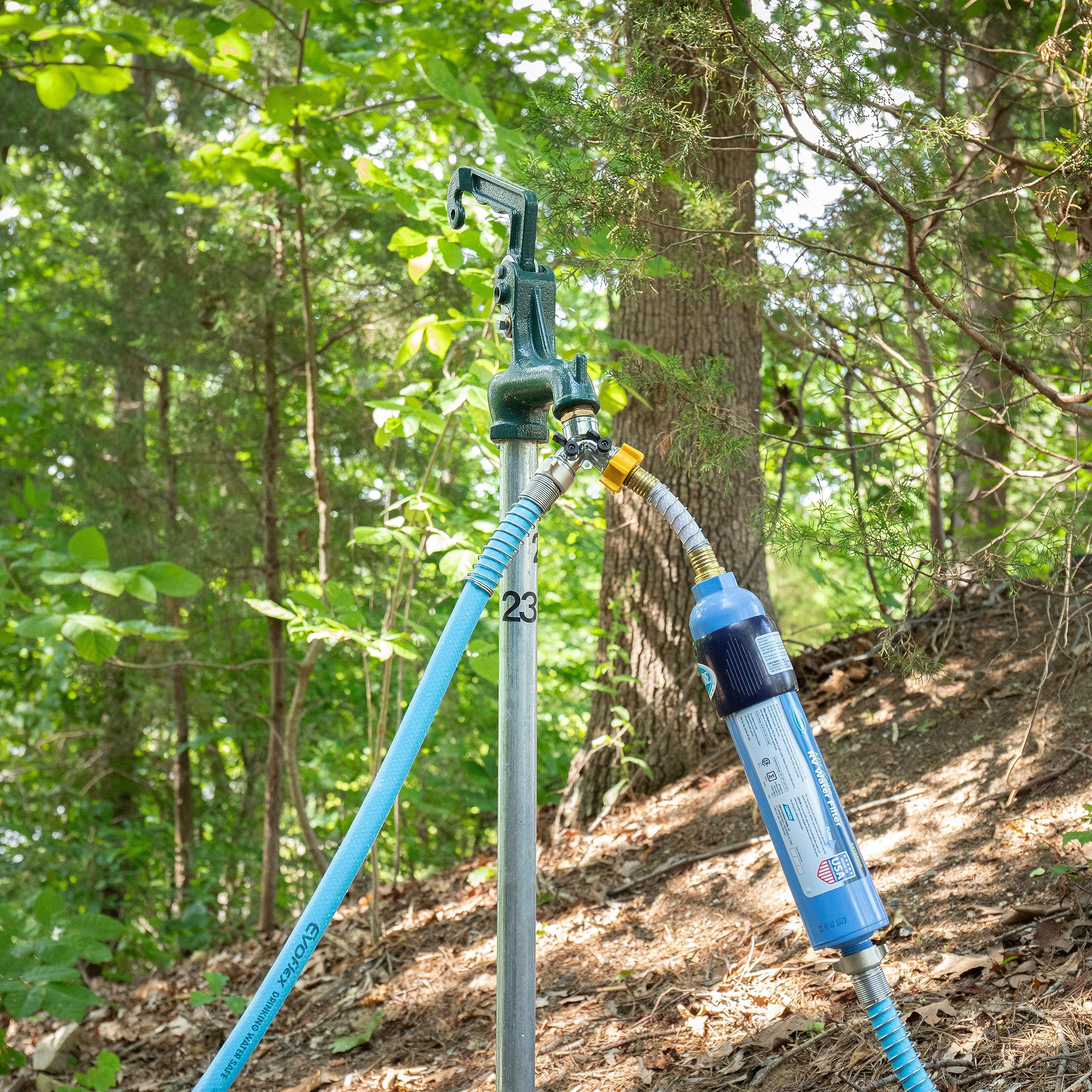 Camco Tastepure Rv Sediment Pre-Filter Water Filter | Features A 20-Micron Filtration System, Provides The First Stage Of Water