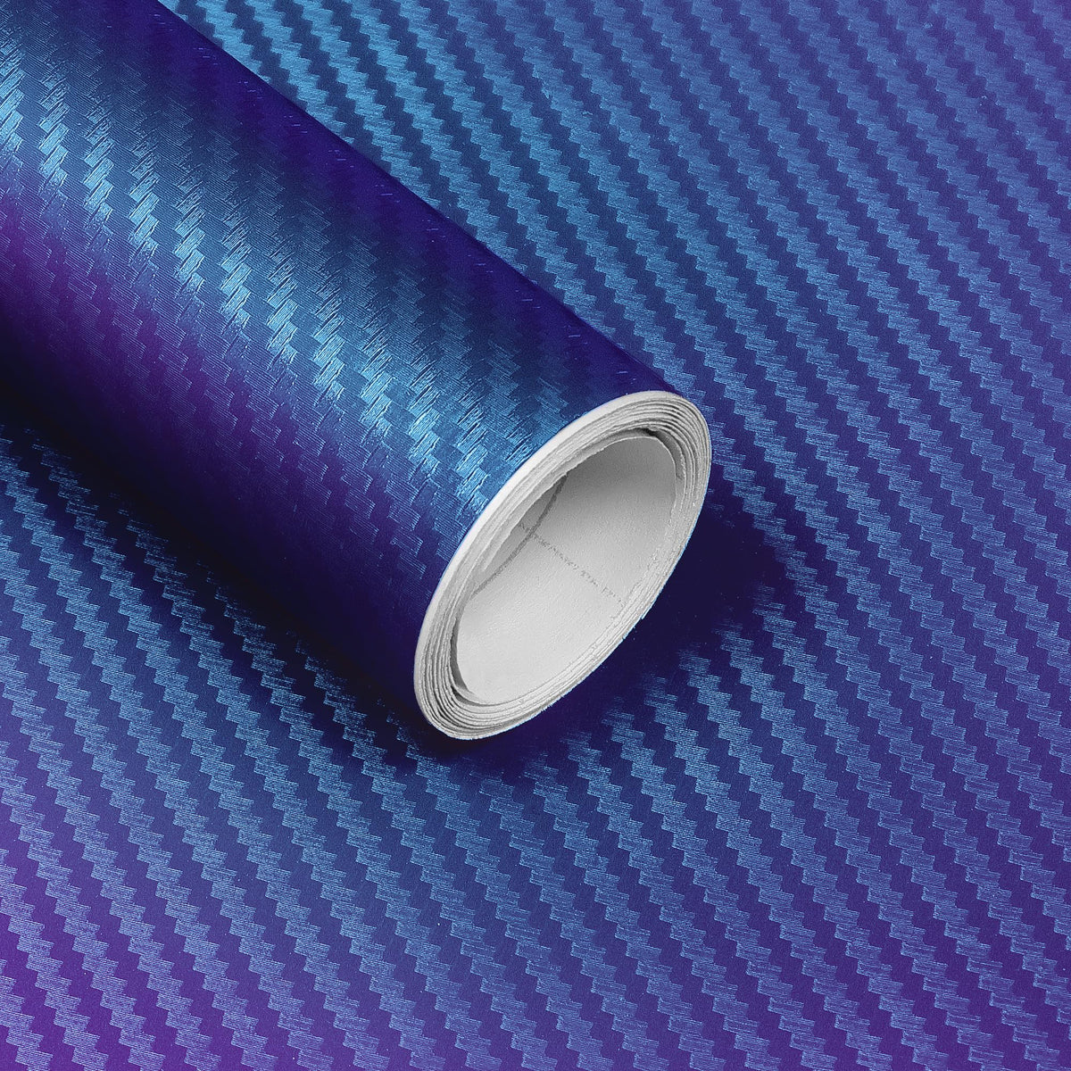 Lypumso 3D Chameleon Blue to Purple Carbon Fiber Vinyl Wraps, Auto Self-adhesive film rolls for DIY Use, Stickers for car Interi