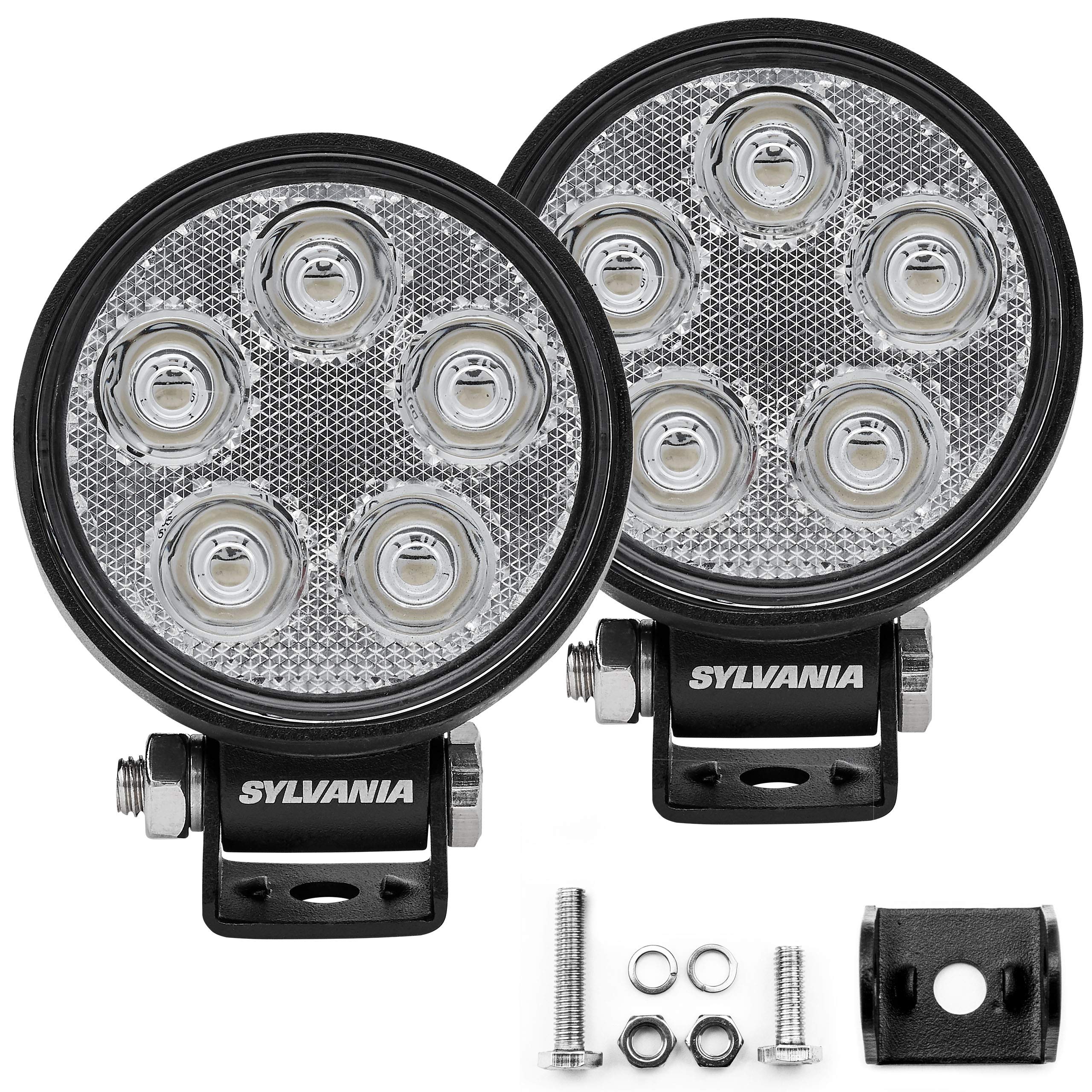 Sylvania - Slim 3 Inch Round Led Light Pod - Lifetime Limited Warranty - Spot Light 950 Raw Lumens, Off Road Driving Work Light,