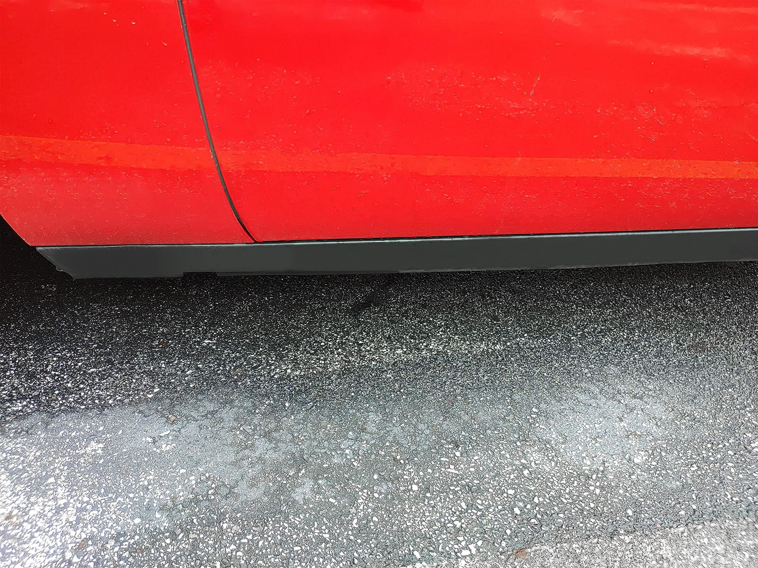 ECOTRIC Door Exterior Rocker Panel Compatible with 2008-2014 Dodge Challenger Mold Passenger Side Rail