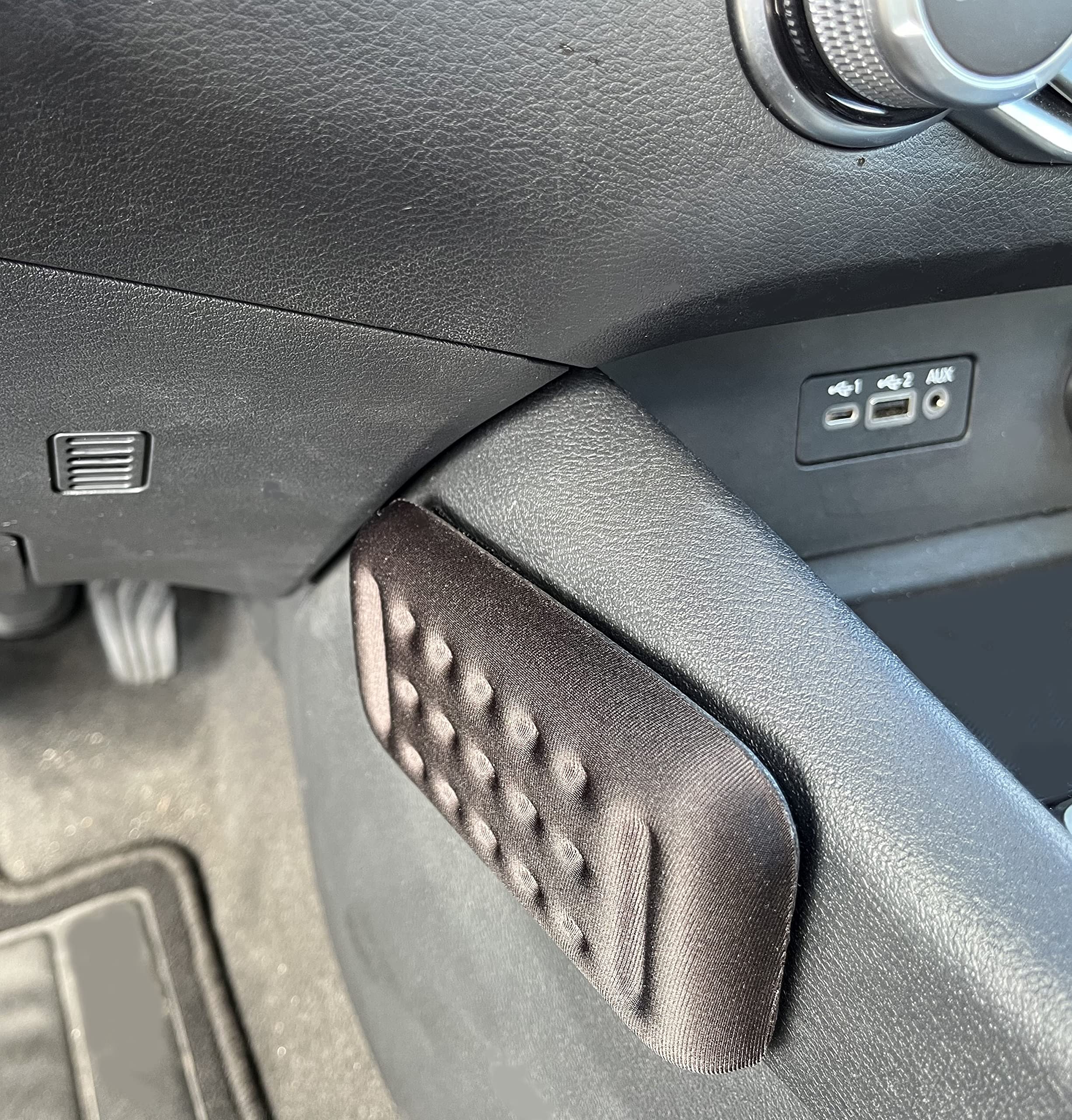 Car Knee Cushion Pads, High-Density Memory Foam, For Comfort And Pain Relief While Driving (Black, Set Of 2)