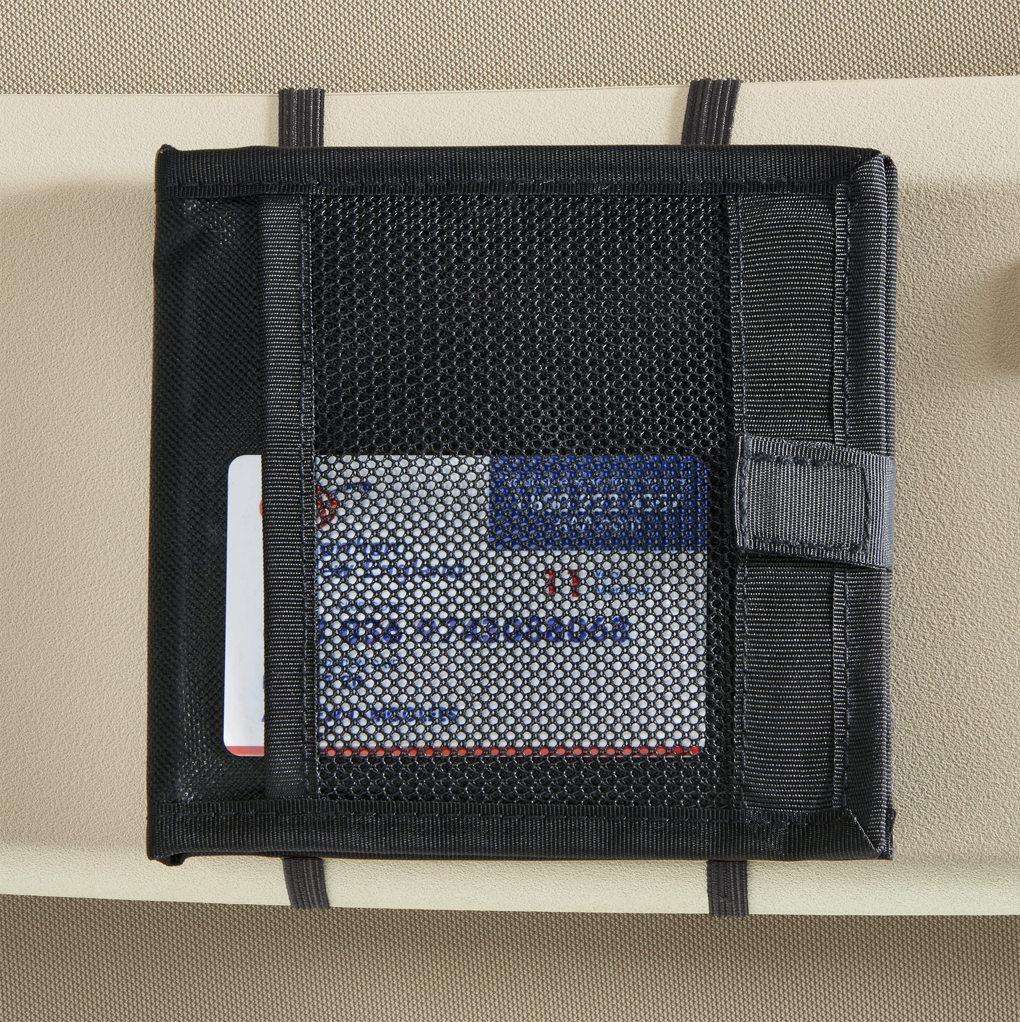 High Road Car Registration And Insurance Card Holder For Sun Visor, Glove Box Or Console With 2 Clear Hidden Car Document Pocket