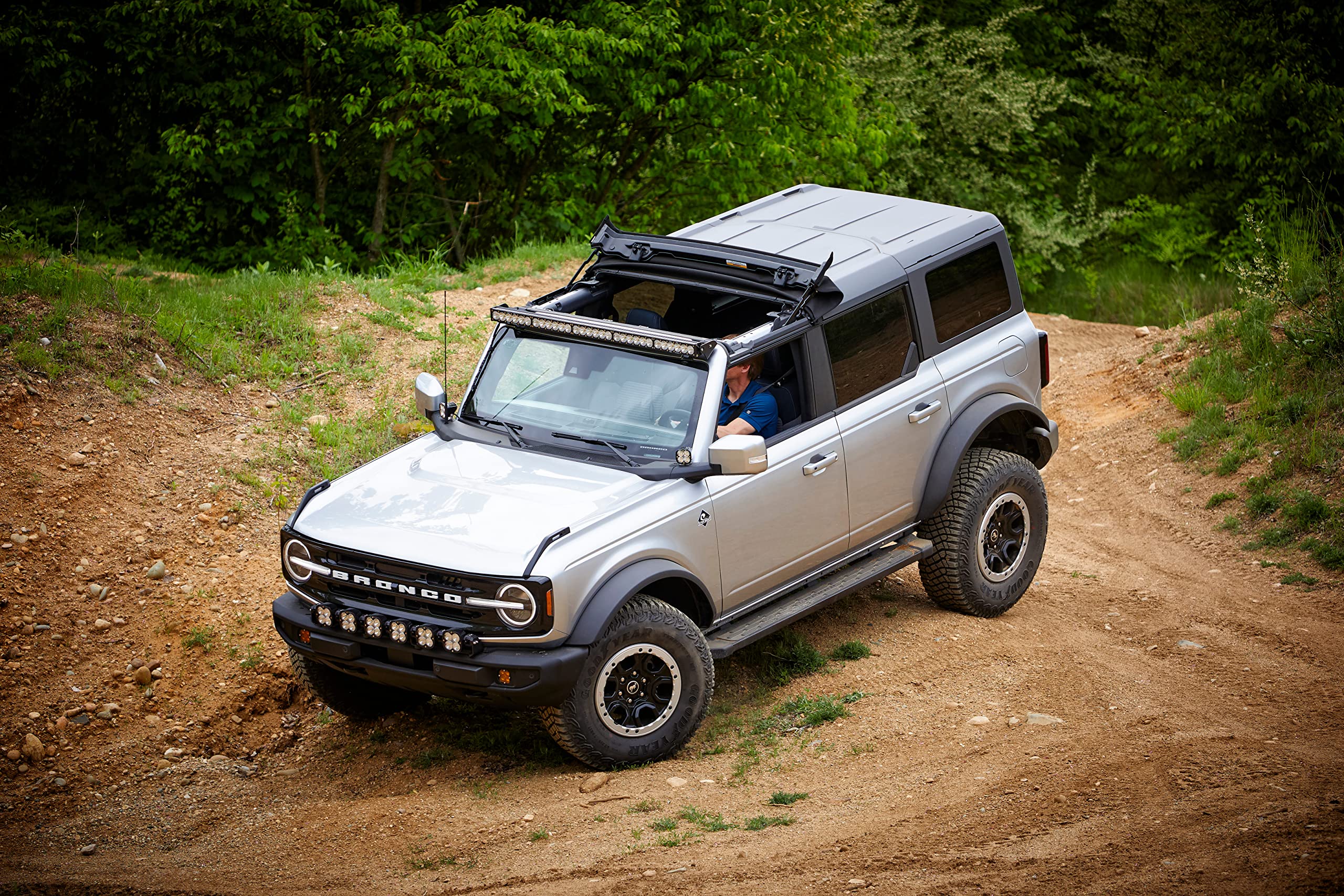 Bestop 5246117 Bronco Sunrider For Hardtop - '21-Current Bronco 4-Door (Black Twill)