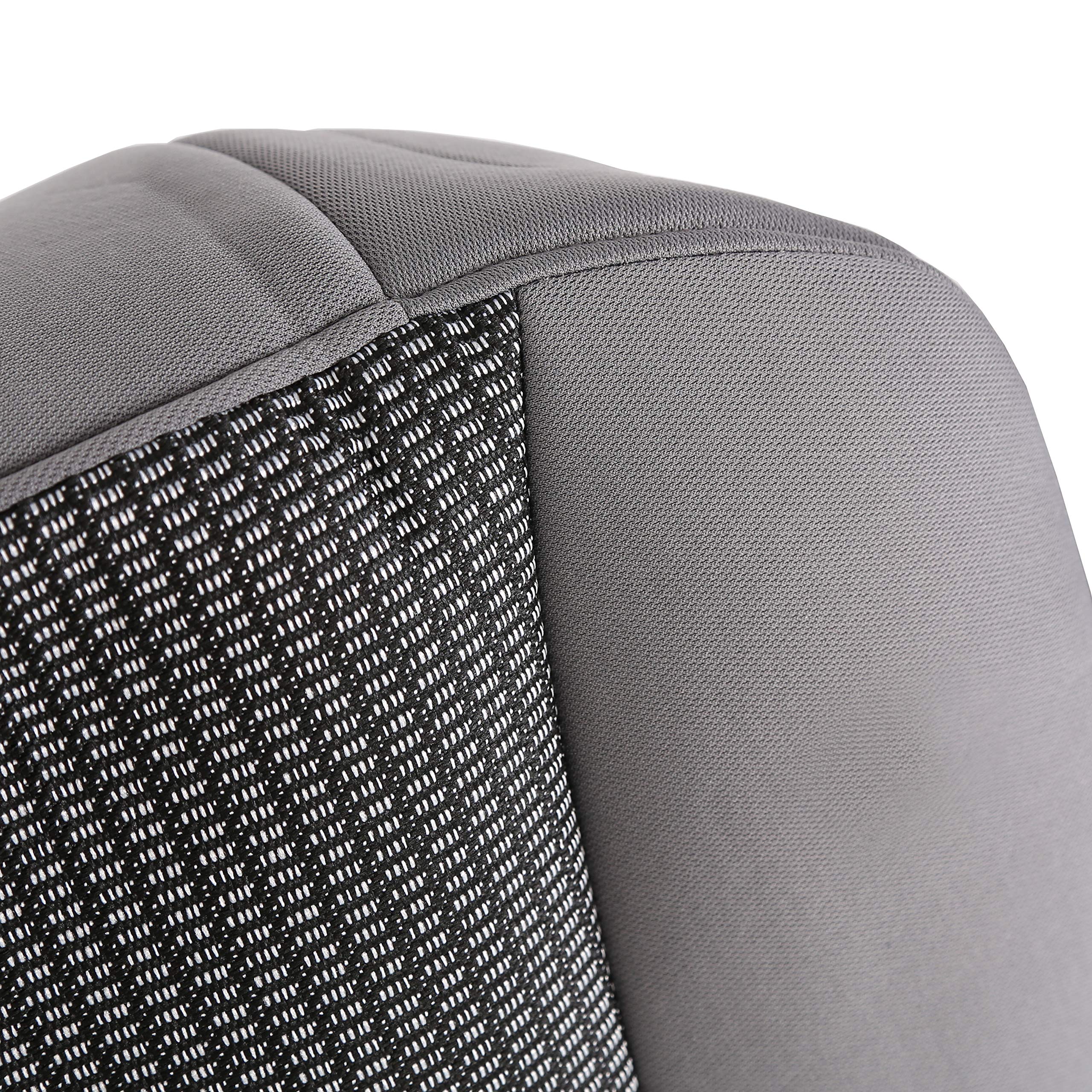 ECOTRIC Driver Seat Cover Compatible with 2006-2008 Dodge Ram SLT 1500 2500 3500 and 2009 Dodge Ram SLT 2500 3500 Gray Left Seat Bottom Lower Cloth Replacement