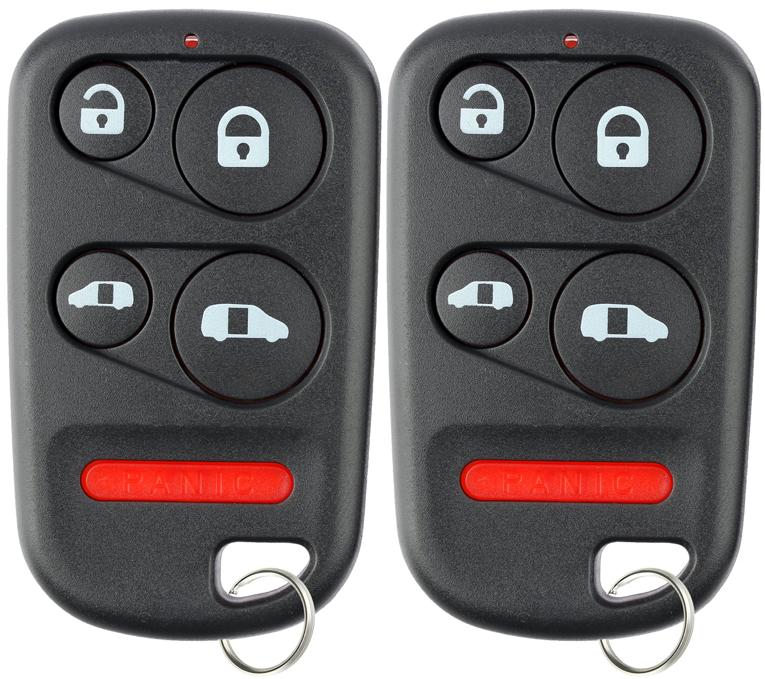 2X KeylessOption Key Fob Replacement for 2001 2002 2003 2004 Honda Odyssey Remote, 5-Button OUCG8D-440H-A, Self Programming