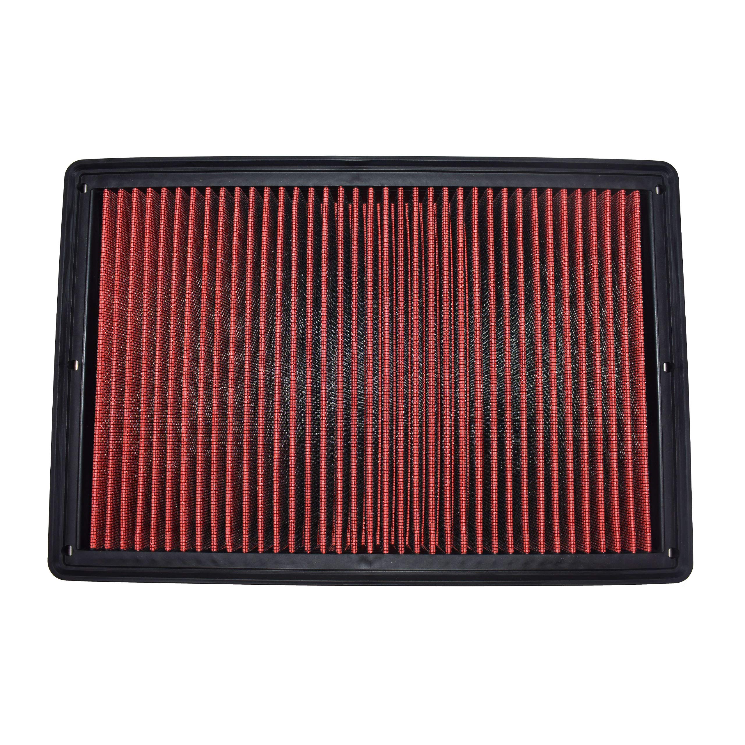 A-Team Performance - Engine Air Filter with Horsepower Booster, Washable and Reusable - Compatible with 2002-2019 Dodge Ram Truck V6, V8, V10 (1500, 2500, 3500, 4500, 5500)