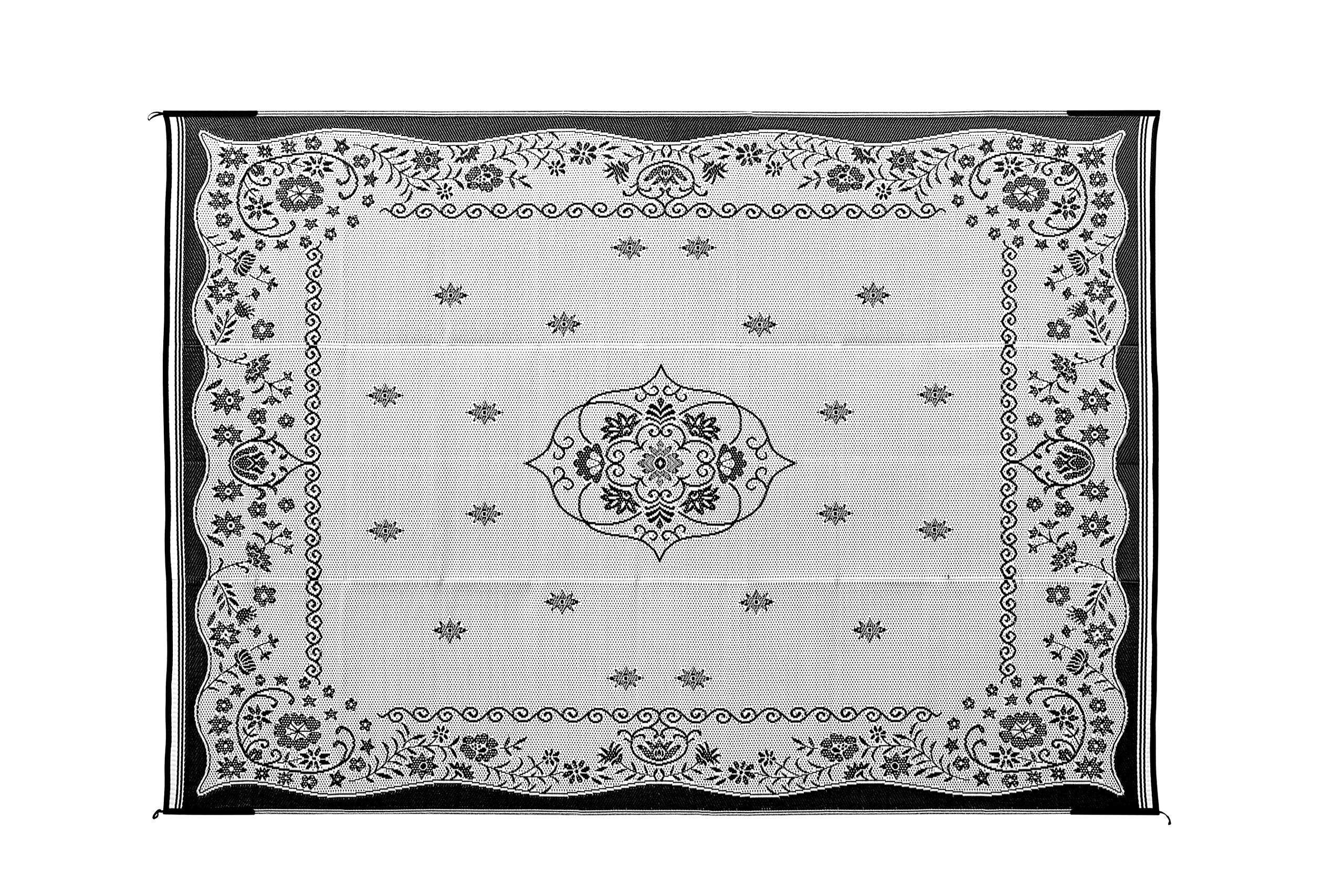 Camco 42853 Oriental Awning Leisure Mat-Charcoal 9' X 12'