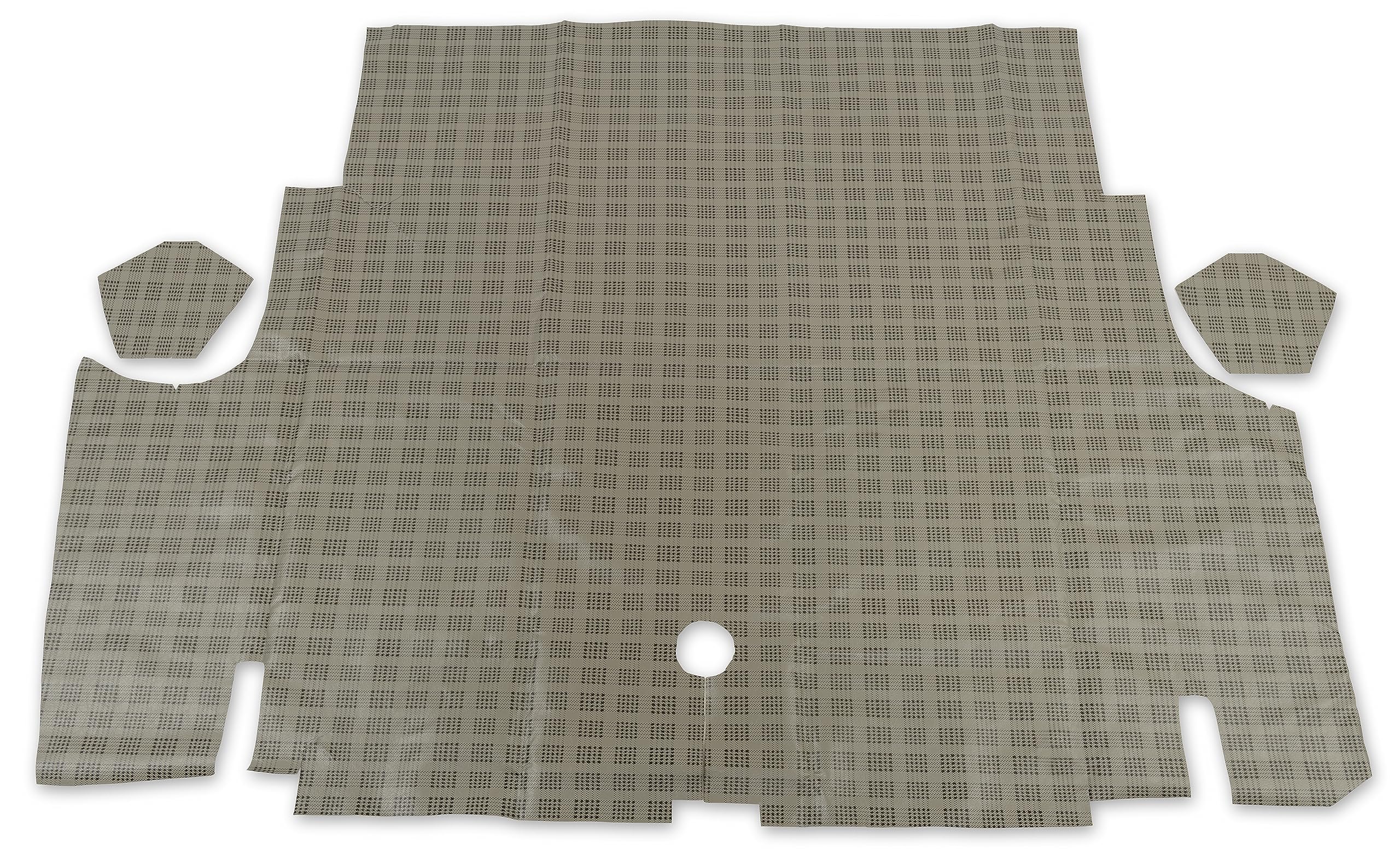 Scott Drake Tm-Fm-Cpcv-65P Vinyl Trunk Mat Plaid Pattern