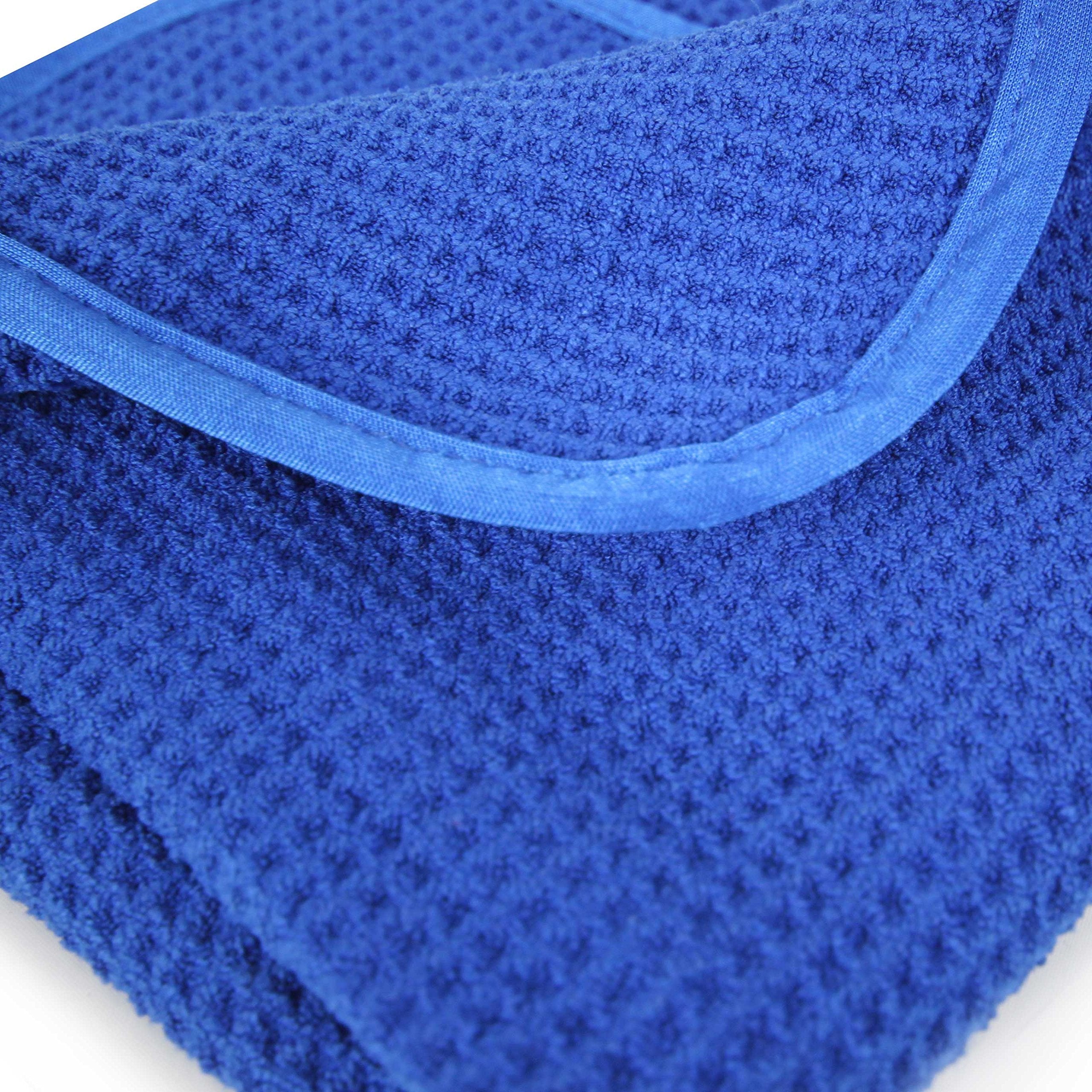 Chemical Guys Waffle Weave Towel For Home & Auto Glass, Windows, Mirrors & More, Blue (24 X 16 Inches).