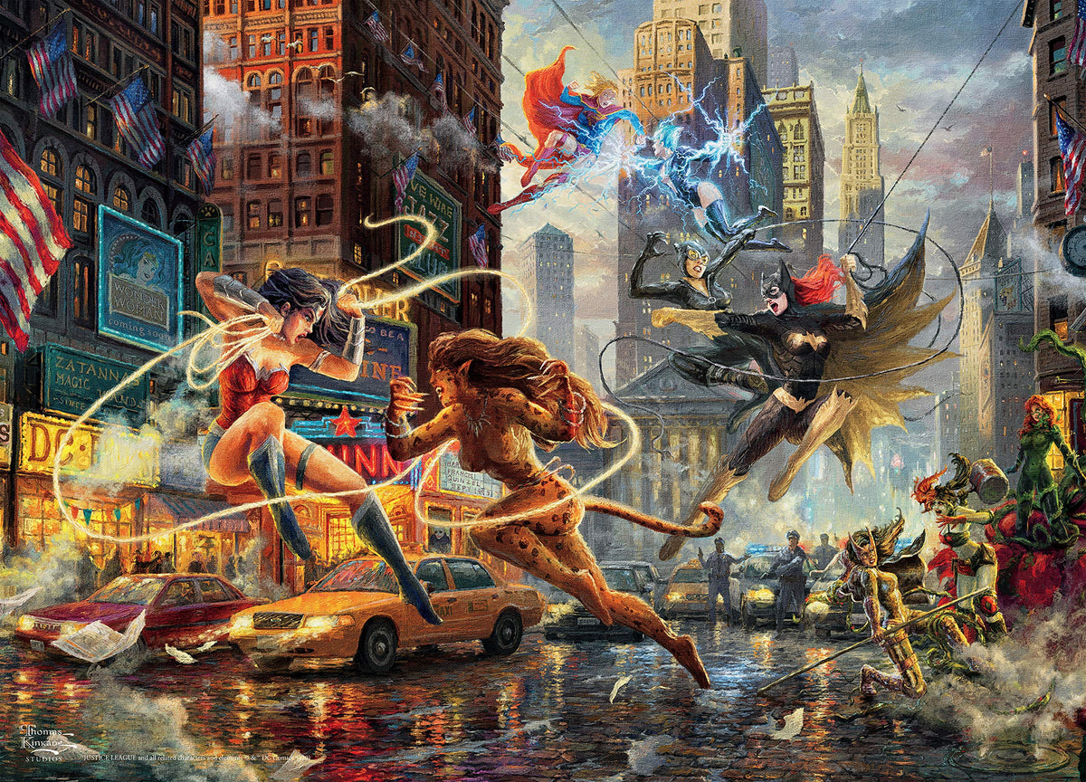 Ceaco - Thomas Kinkade - Dc Comics - Women Of Dc - 1000 Piece Jigsaw Puzzle