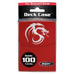 Bcw Diversified Bcddclgred Deck Box - Large Deck Case  Red