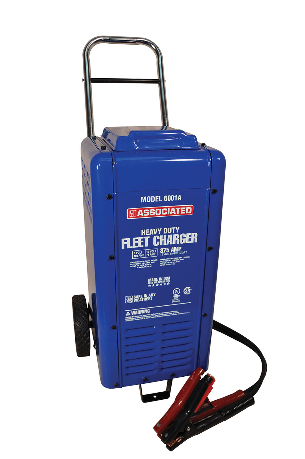 6V/12V Heavy Duty Wheeled Commercial Battery Charger
