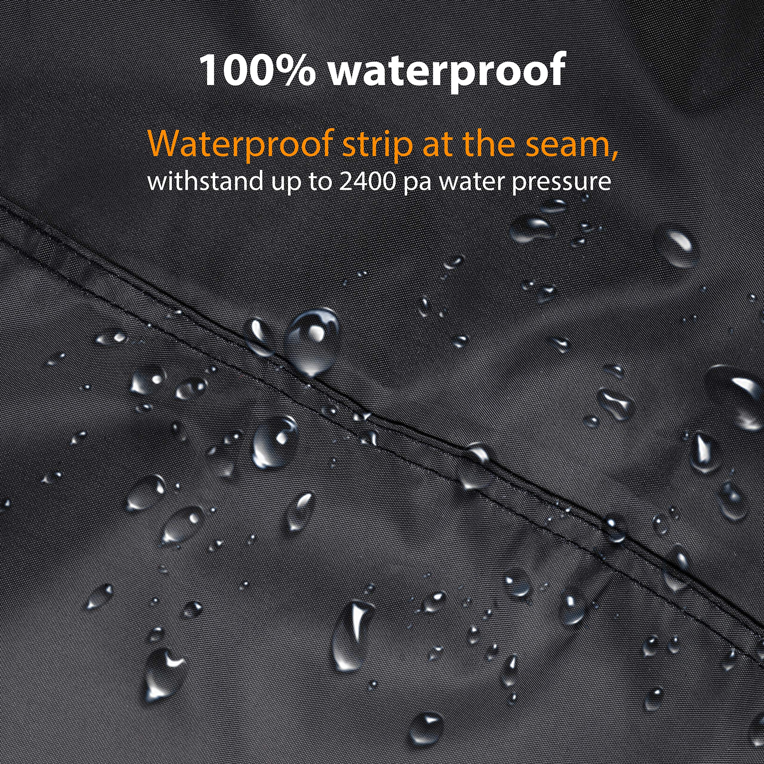 Nomiou Mobility Scooter Cover Heavy Duty Black Protects From Snow Rain Dust And Sun