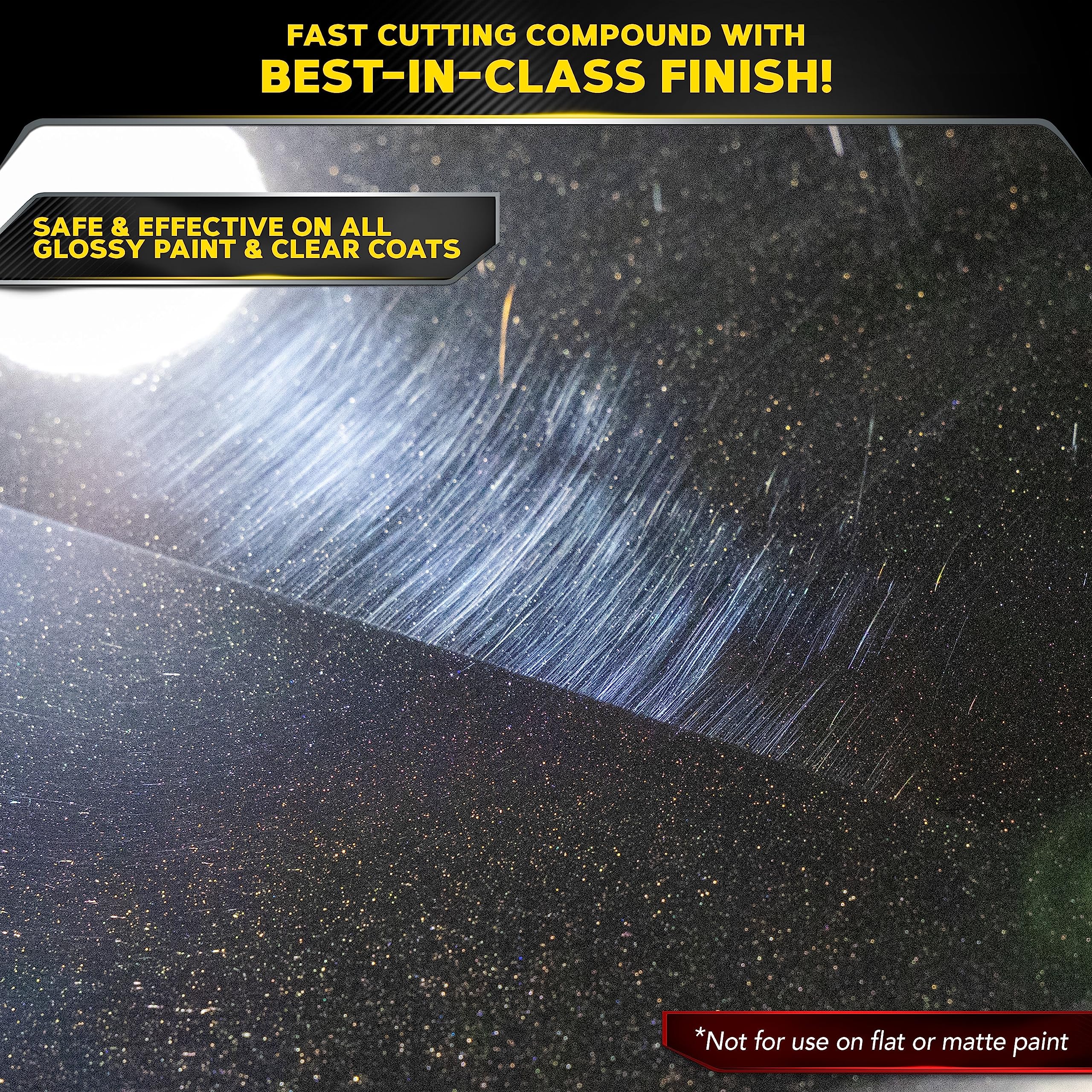 Meguiar'S Mirror Glaze M10508 Ultra-Cut Compound - Professional Grade Formula With Fast Cutting Action That Removes Scratches, H