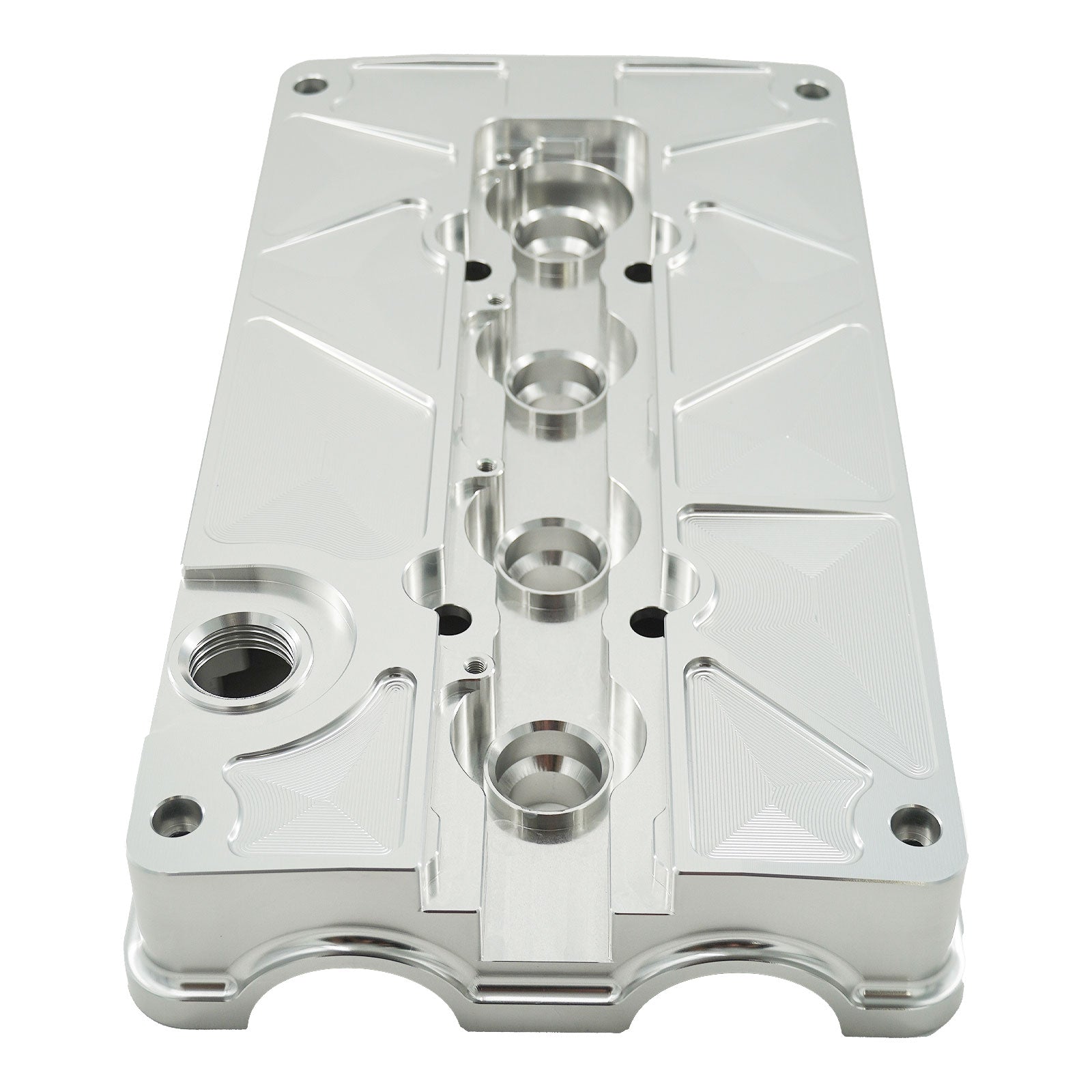 Billet B Series Vented Valve Cover Baffle B16 B18 AN10 For Honda Acura DOHC Vtec
