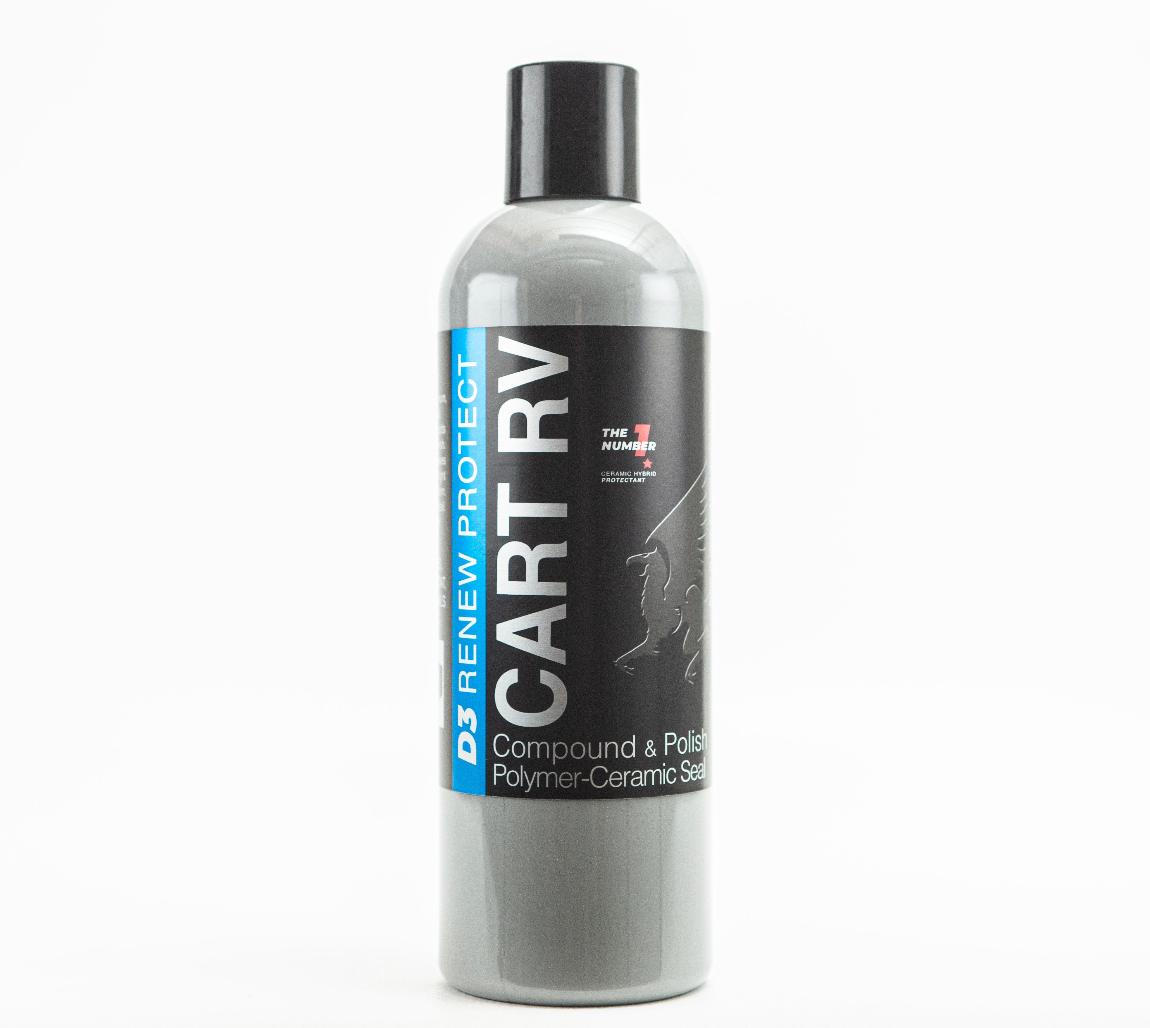 GOLF CART & RV - Ceramic-Hybrid Compound, Polish, Sealer ONE-STEP for Golf Carts, RVs, UTV, ATV - Panels & Clear Acrylic Windscreens
