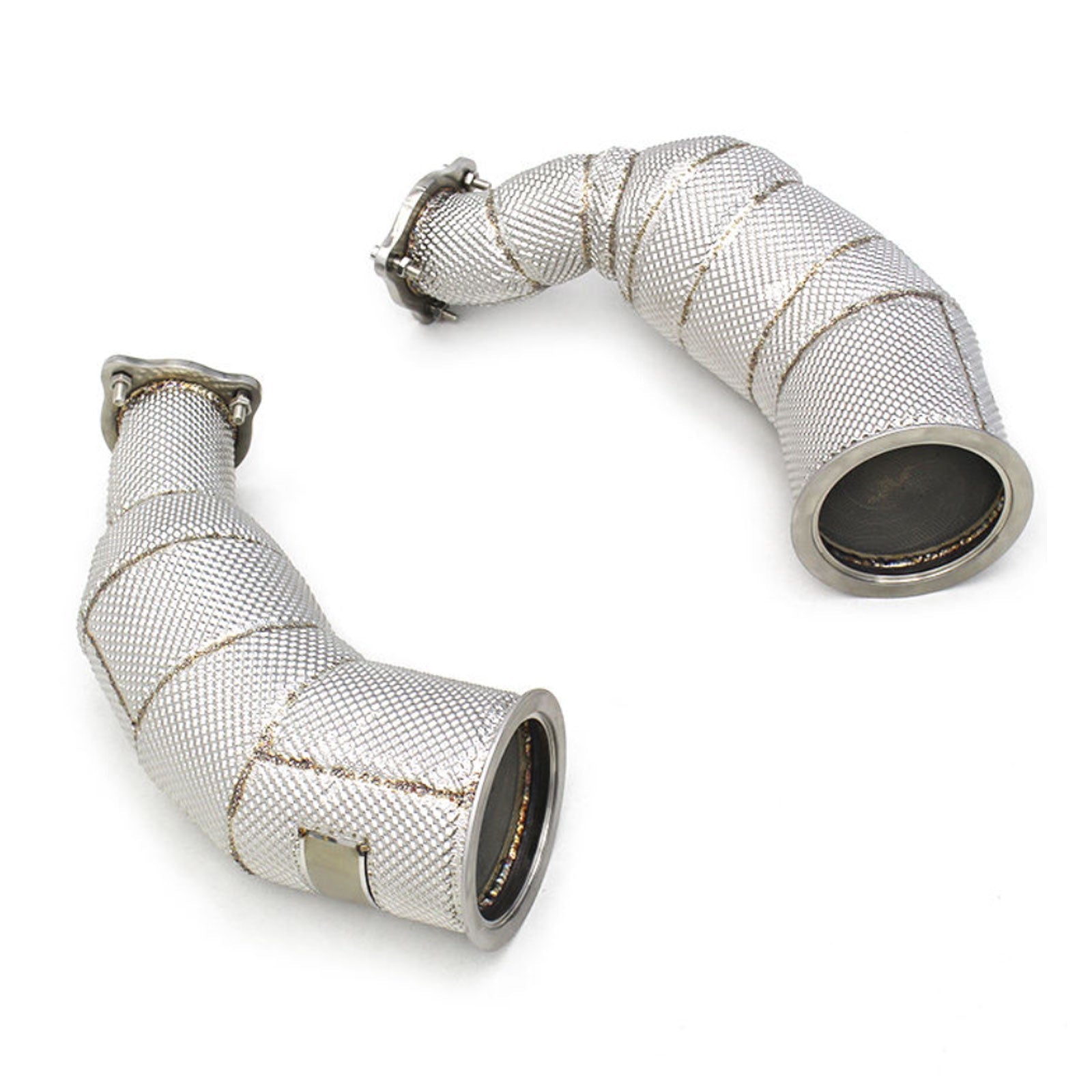 Catless High Flow 304 Stainless Exhaust Downpipe for Audi RS6 RS7 C8 4.0TT