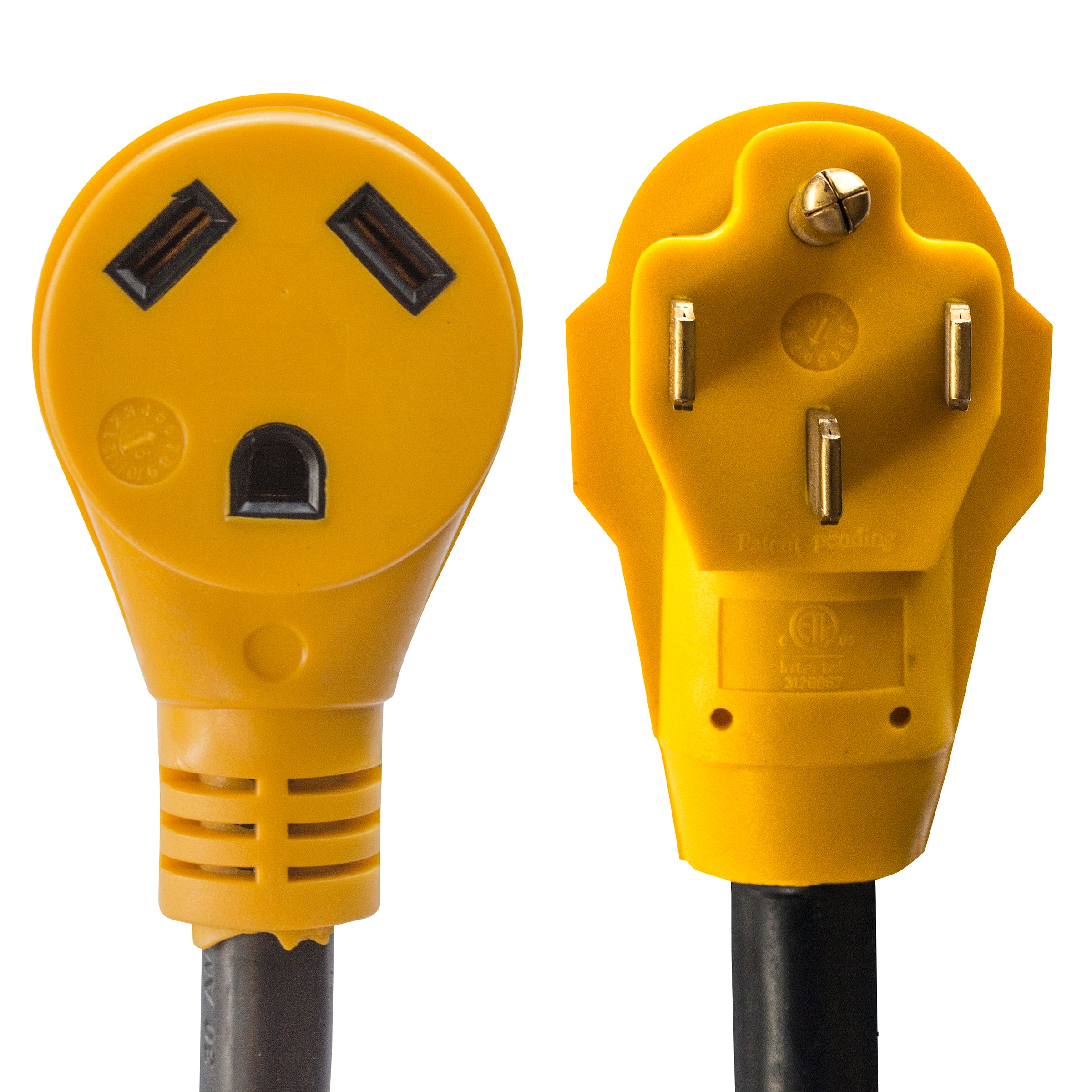 18 In. 125 Volt 50 Amp Male To 30 Amp Female Dog-Bone Rv Camper Power Cable