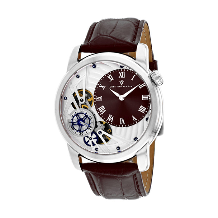 Christian Van Sant Men'S Sprocket Auto-Quartz - Brown - Quartz Watch
