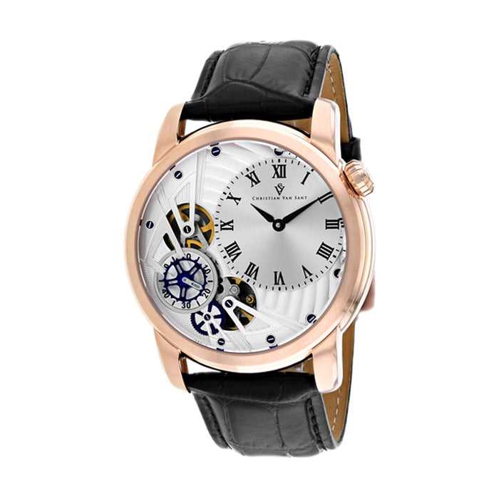 Christian Van Sant Mens Sprocket AutoQuartz  Silver  Quartz Watch