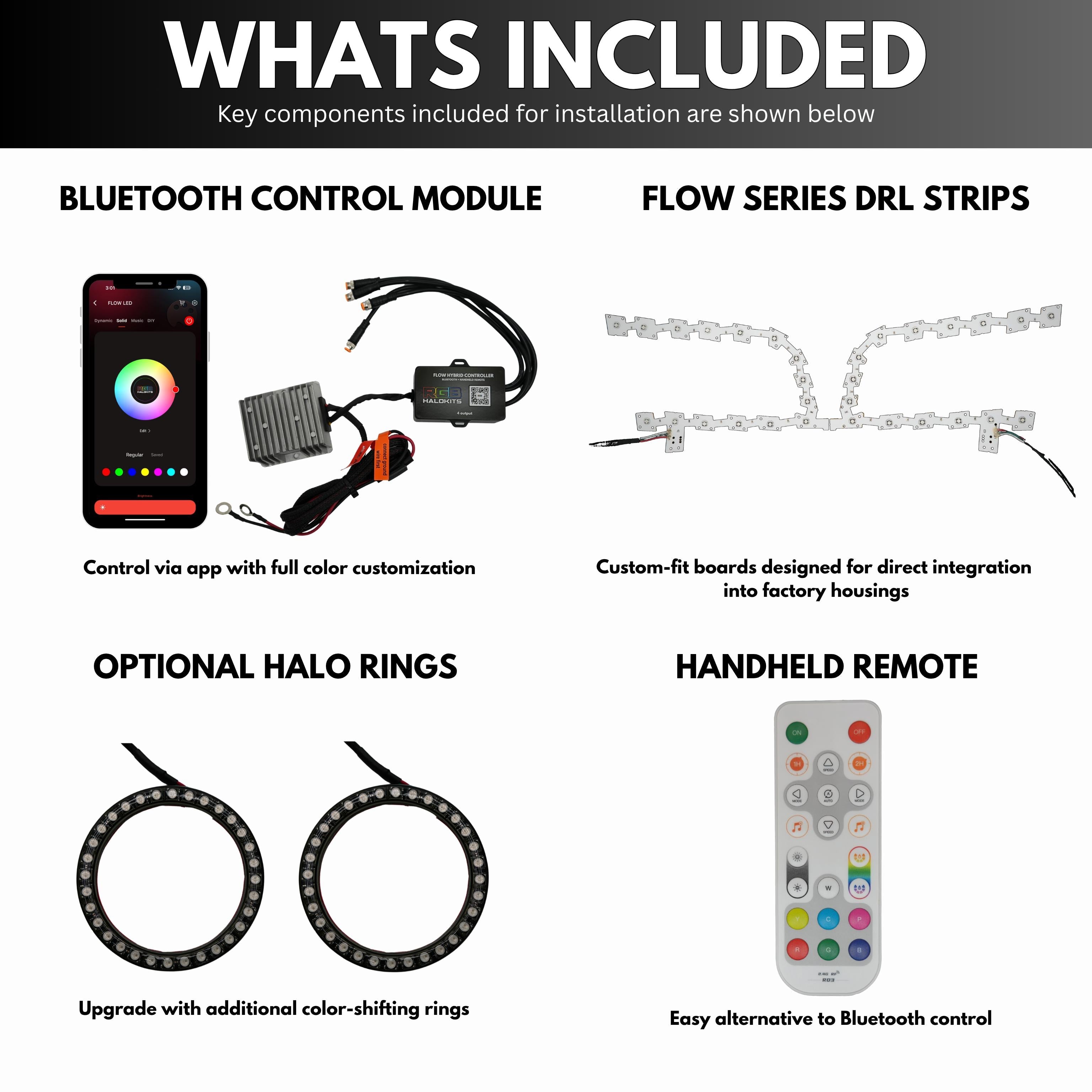 Chrysler 300 Multicolor Flow Series DRL Boards (2011-2023)