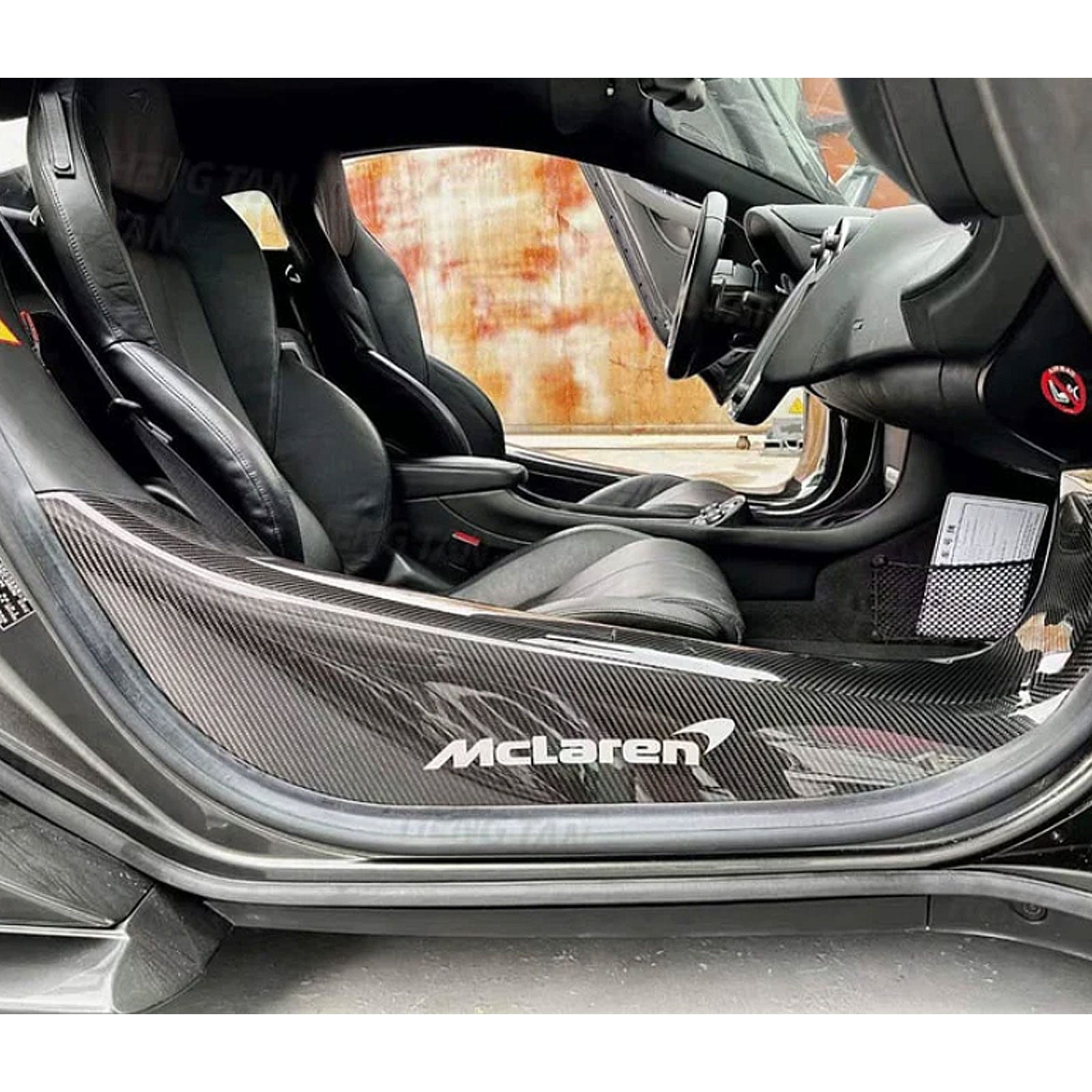 Dry Carbon Fiber Door Sill Covers for McLaren 540 570S 570GT 600LT