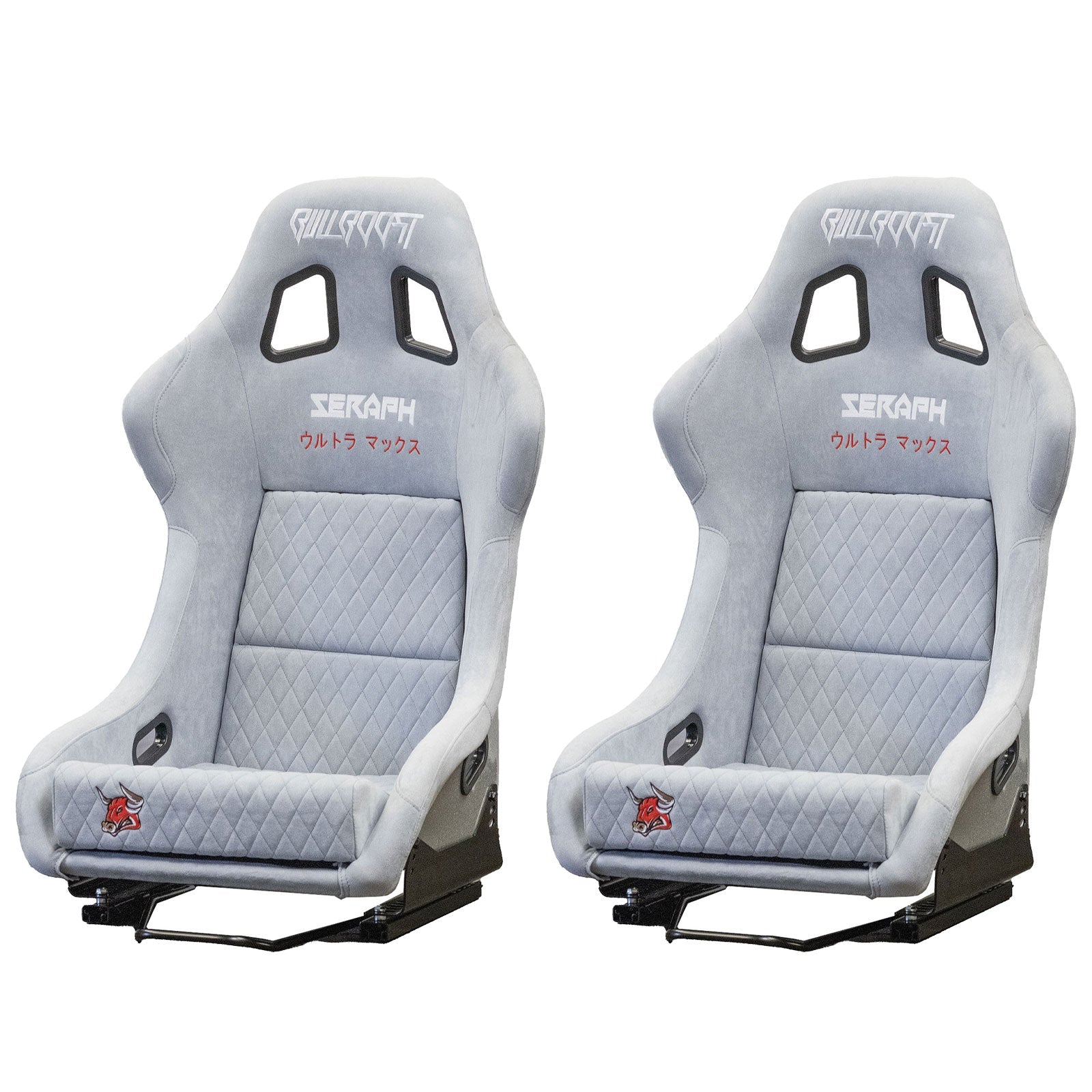 Bull Boost Adjustable Racing Lowered Ultra Max Bucket Seat w/ Seat Rails