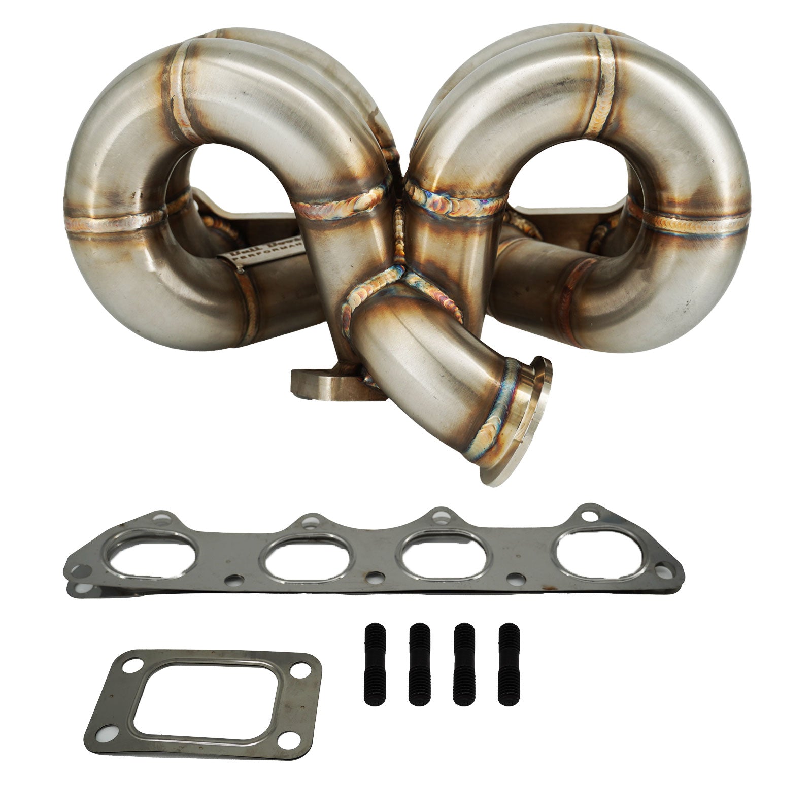 B Series AC PS Compatible T3 .63 Turbo Manifold Kit GSR B16 B18 B20 For Civic EG EK DC2