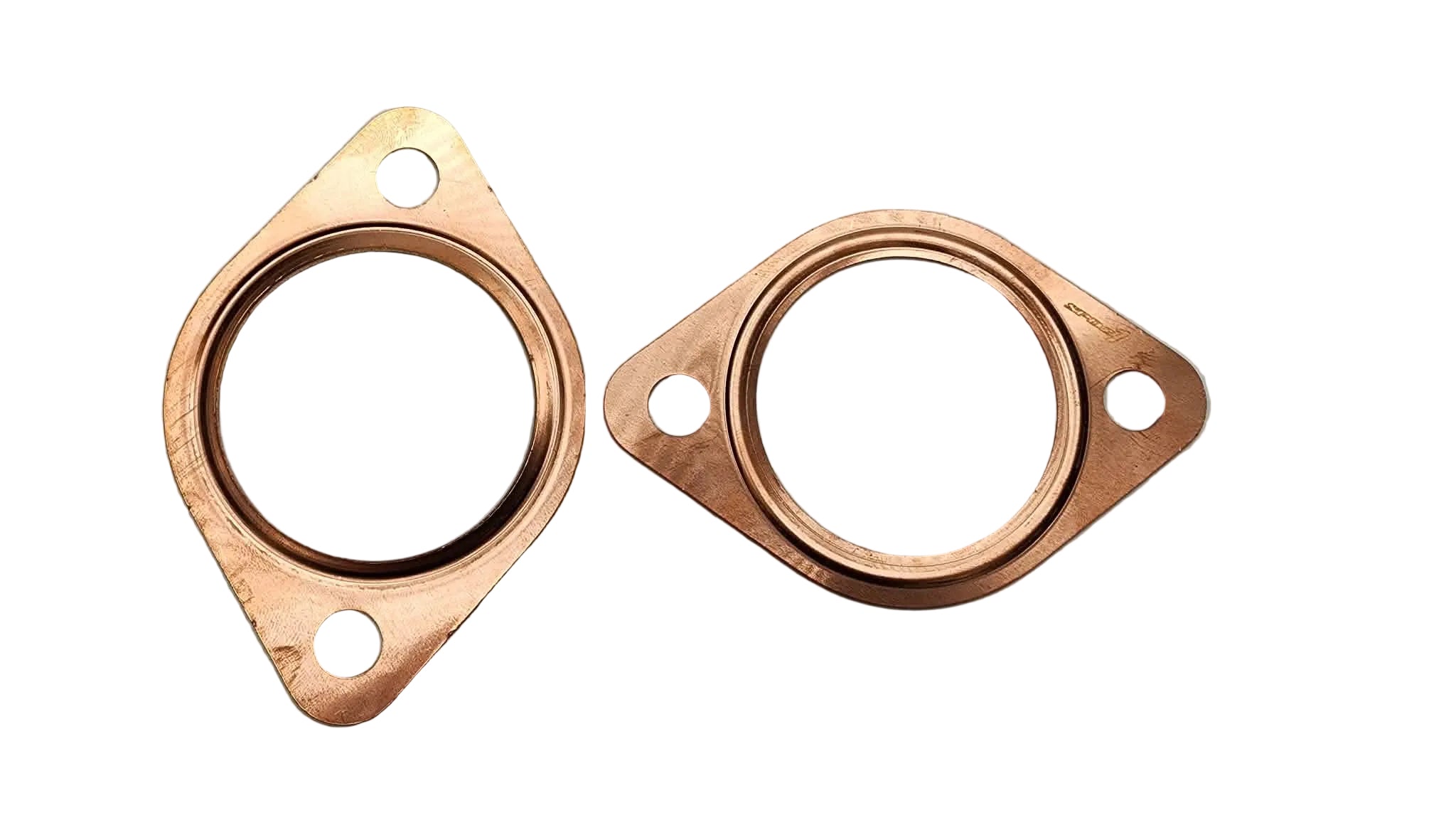 SPDZ1 2-Bolt Copper Exhaust Flange Gasket 2.5" & 3" | High Temp Reusable Seal