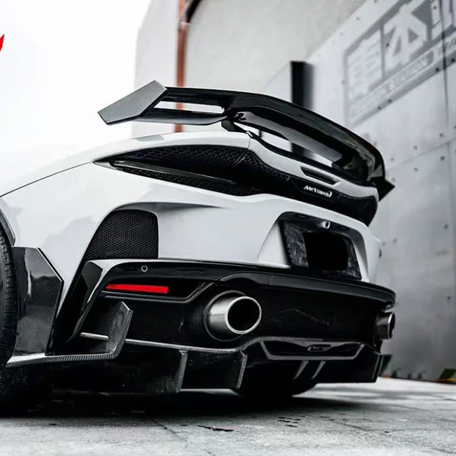 MSO Style Dry Carbon Fiber Rear Spoiler Wing for McLaren GT
